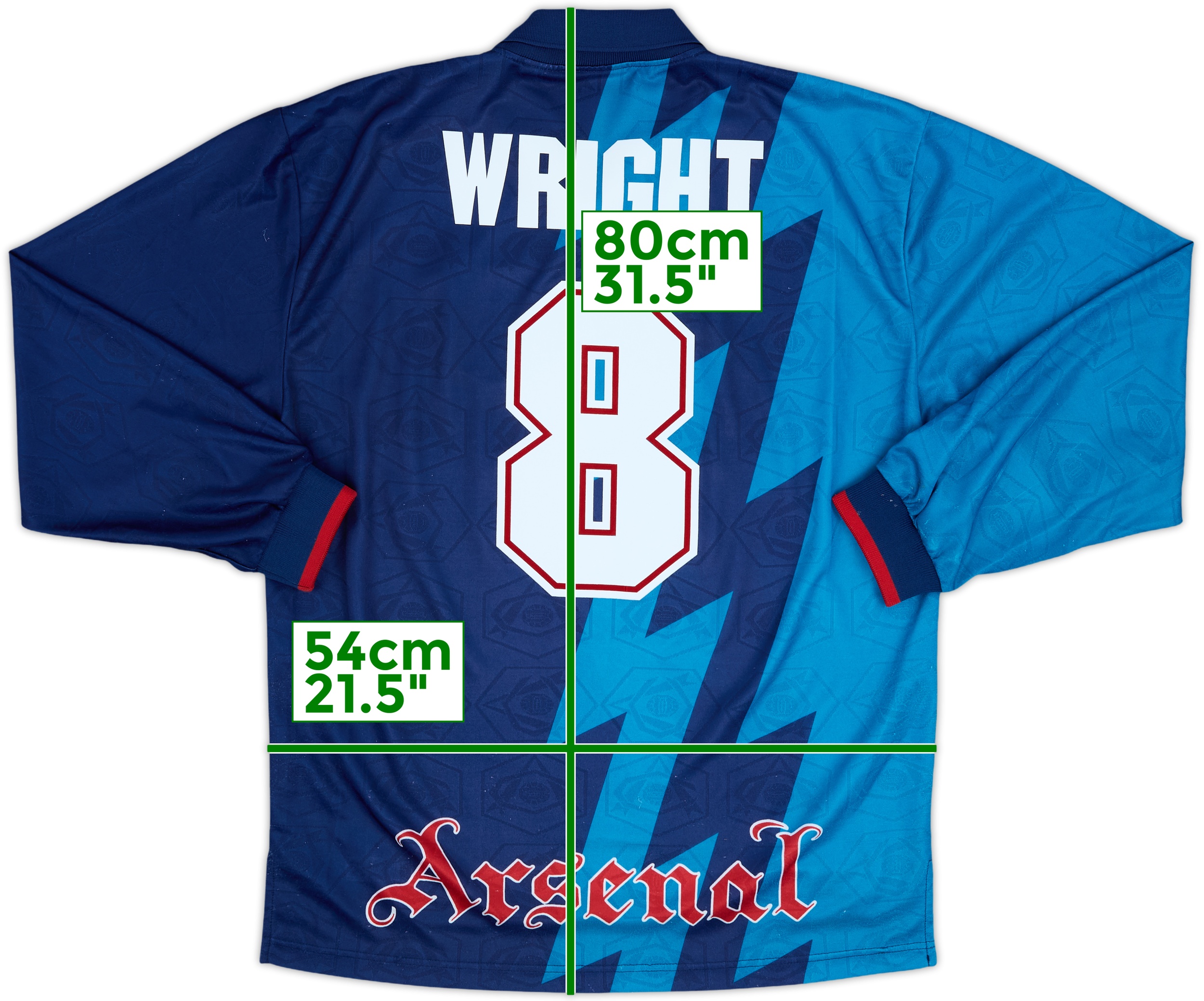 Arsenal FC 95～96 away kit Iconic 1995-1996 Arsenal Away Kit