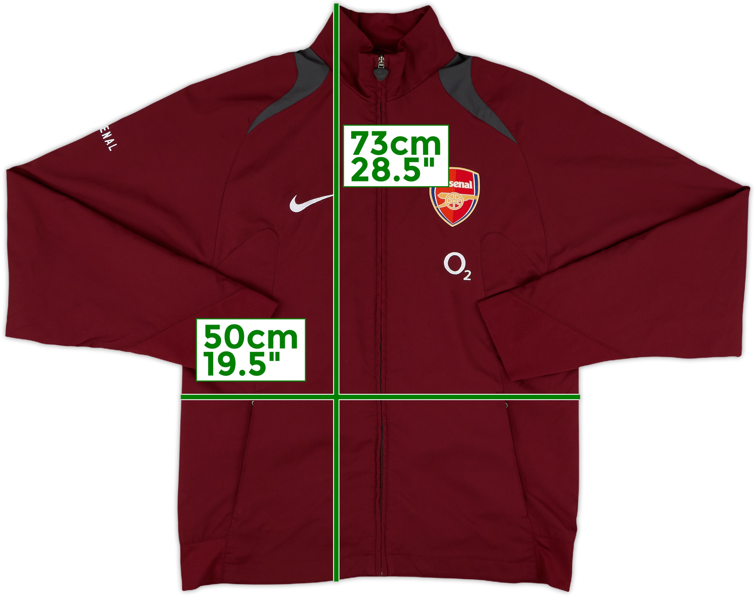 2005-06 Arsenal Nike Track Jacket - 9/10 - (S)