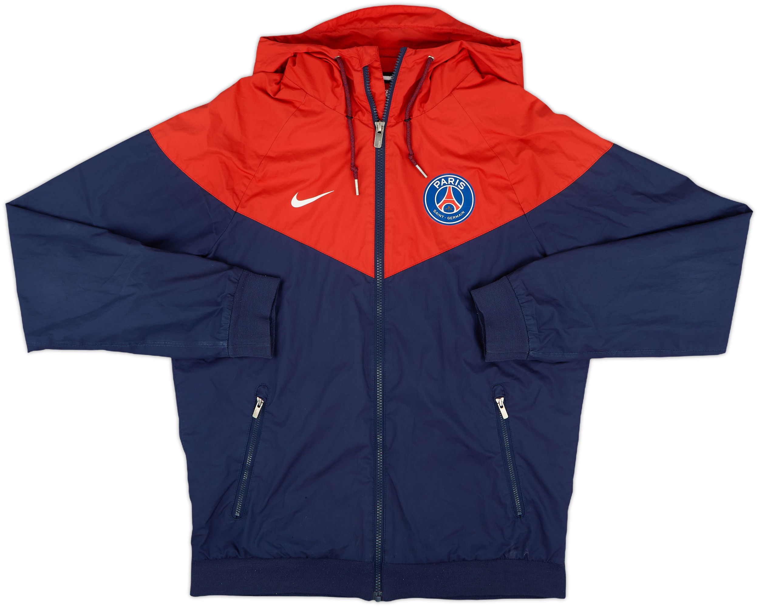 2017-18 Paris Saint-Germain Nike Hooded Track Jacket - 9/10
