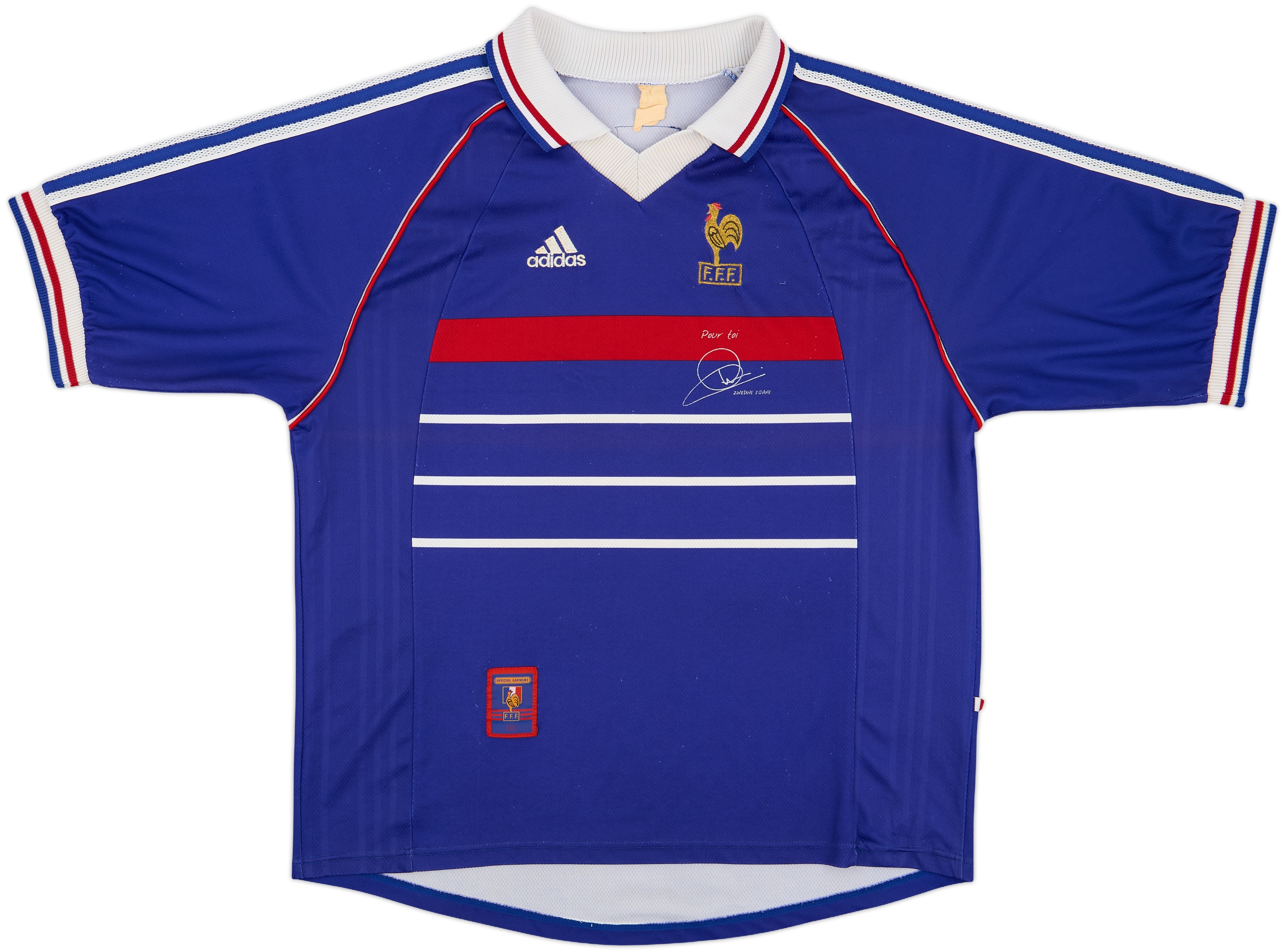 Adidas Tee Shirt Equipe De France 1998 ADIDAS FRANCE 98 FUTIX SIZE
