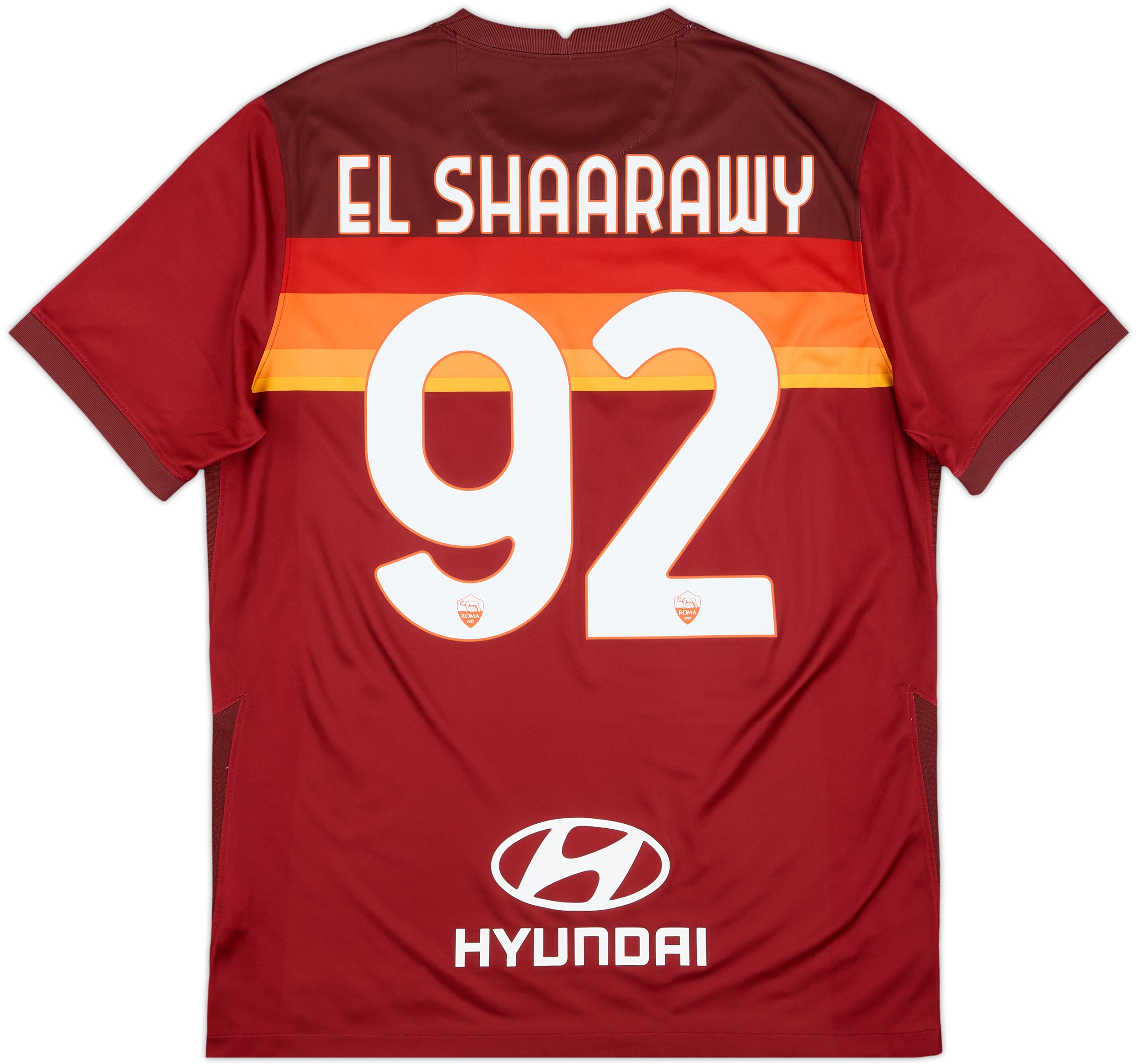 2020-21 Roma Home Shirt El Shaarawy #92 - 10/10 - (L)