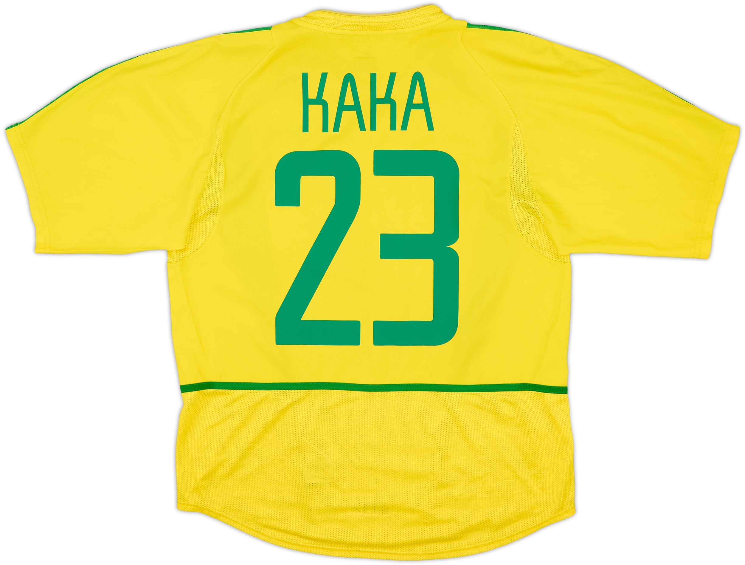ブラジル代表 2002 #23 カカ ユニフォーム 2002-04 Brazil Home Shirt Kaka #23 - 6/10 - (M)