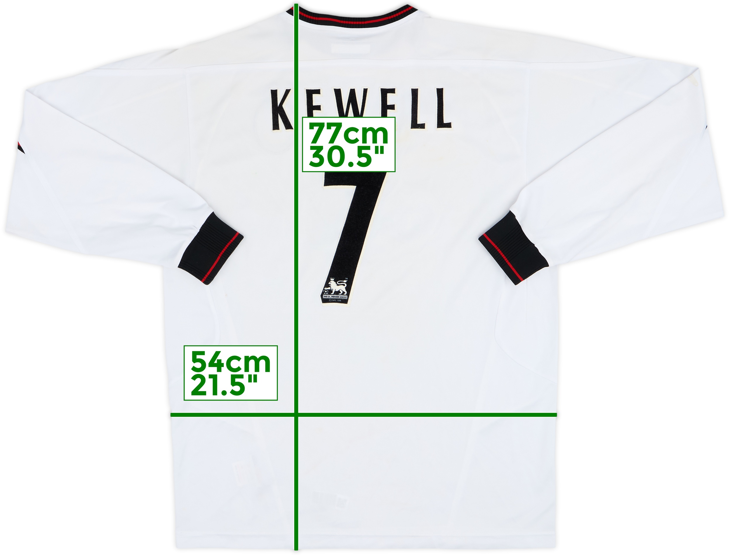 2003-04 Liverpool Away L/S Shirt Kewell #7 - 7/10 - (M)