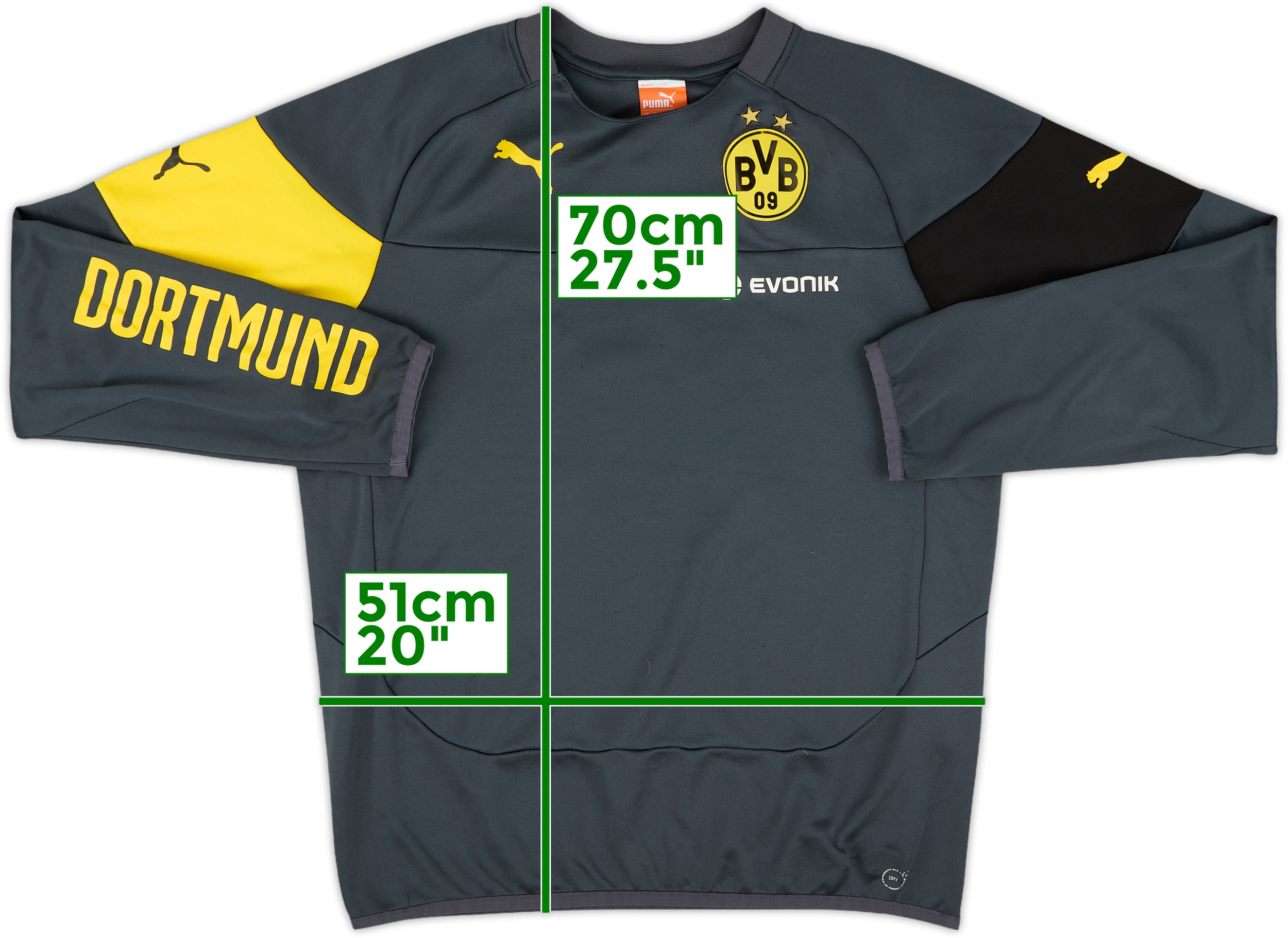 Puma Borussia Dortmund ハーフジップウェア上下 2014-15 Borussia Dortmund Puma 1/4 Zip Training Top - 9/10 - (L)
