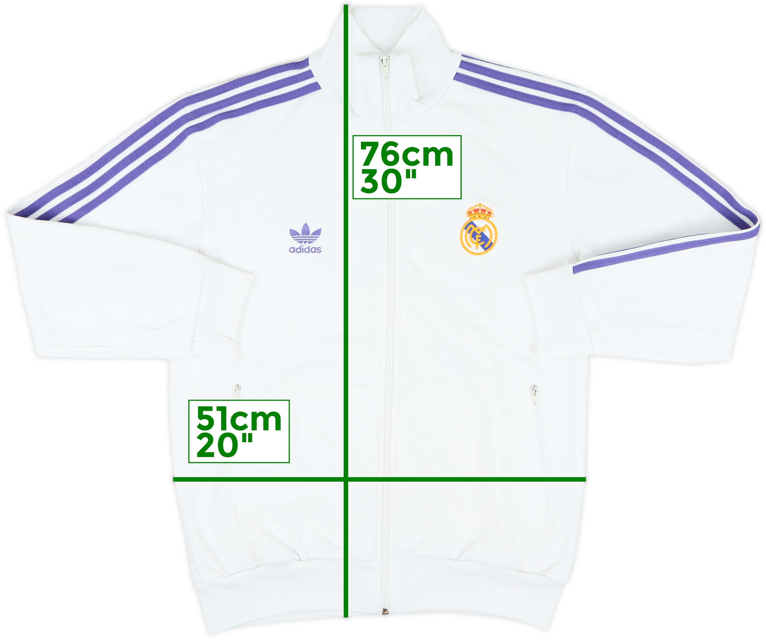 2007-08 Real Madrid adidas Originals Track Jacket - 8/10 - (L)