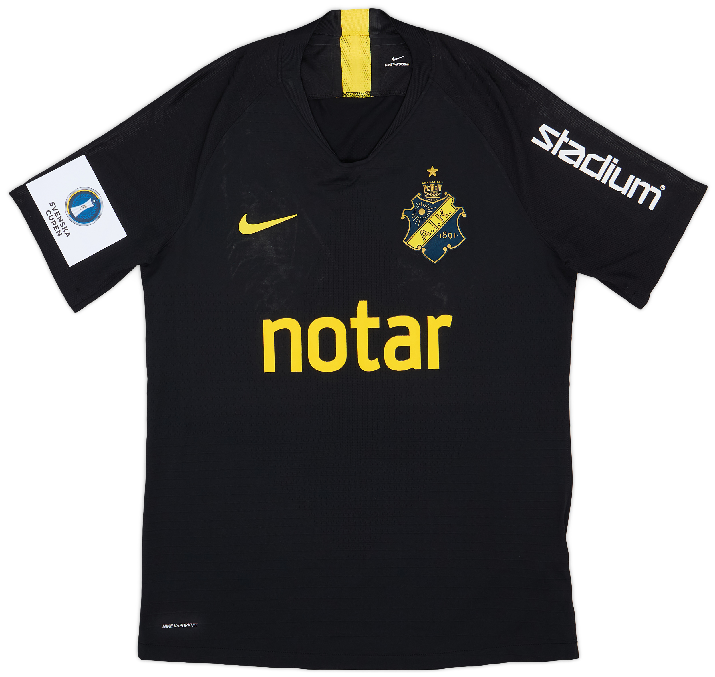 2020 AIK Match Issue Home Cup Shirt #33 (Lustig)
