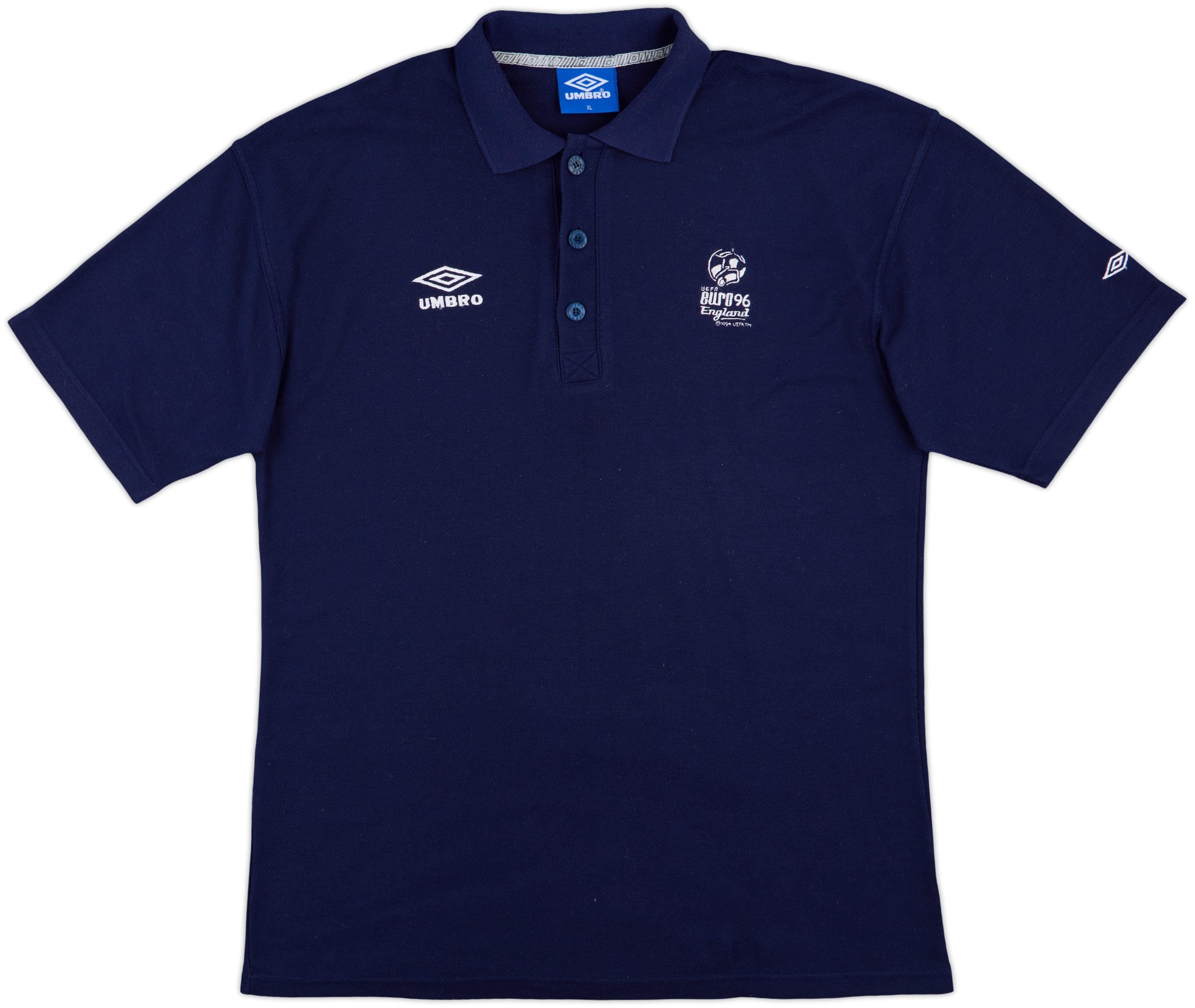UMBRO イングランド代表 長袖ポロシャツ 1996 1996 'Euro 96 England' Umbro Polo Shirt - 9/10 - (XL)