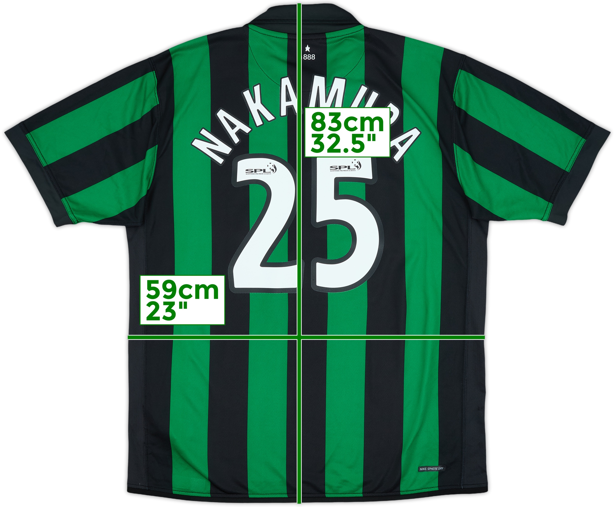 2006-08 Celtic Away Shirt Nakamura #25 - 9/10 - (XL)