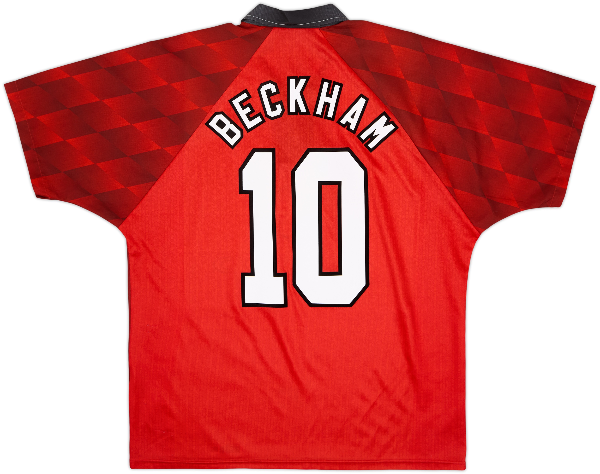 1996-98 Manchester United Home Shirt Beckham #10 - 5/10 - (L)