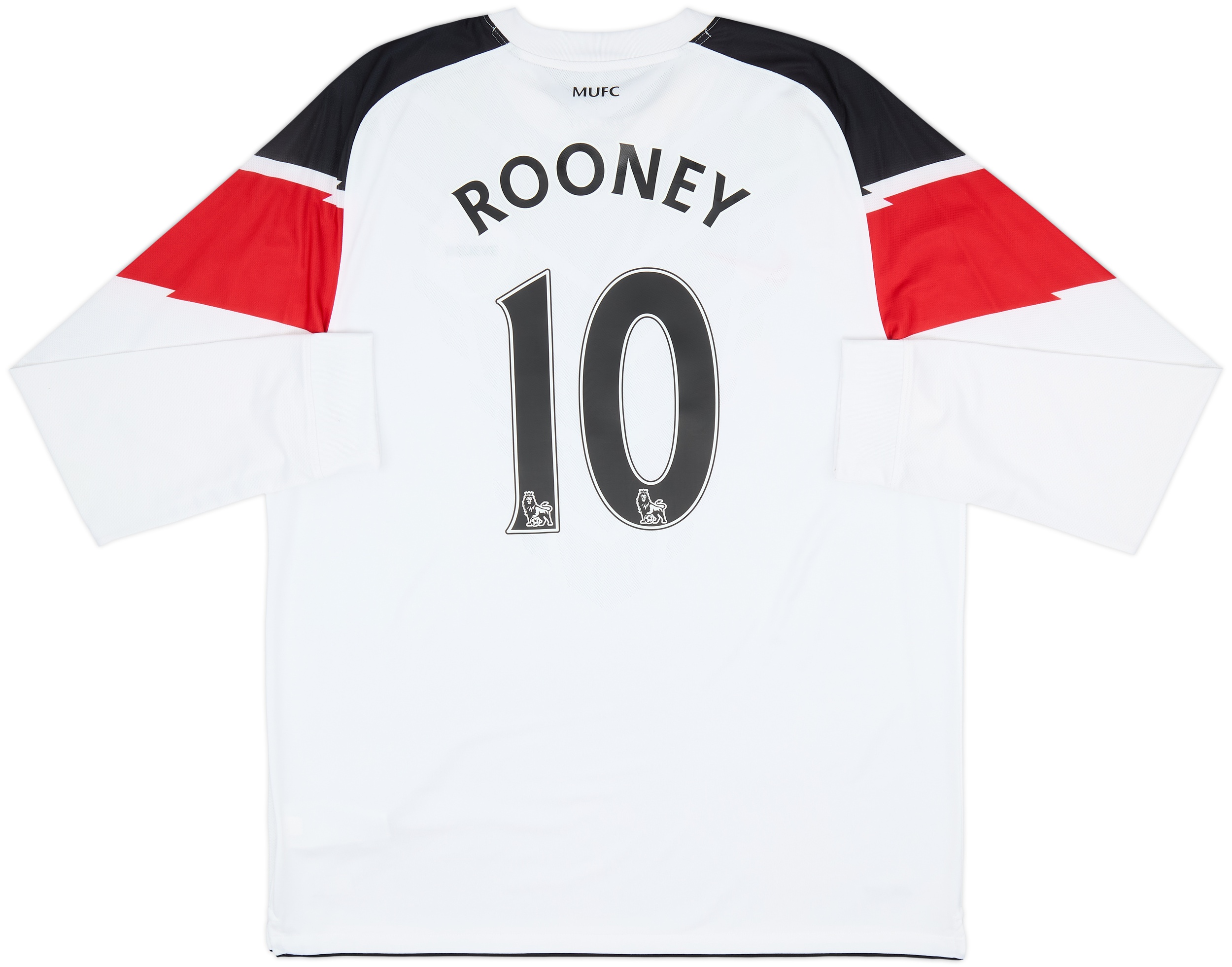 2010-12 Manchester United Away L/S Shirt Rooney #10 - 10/10 - (XL)