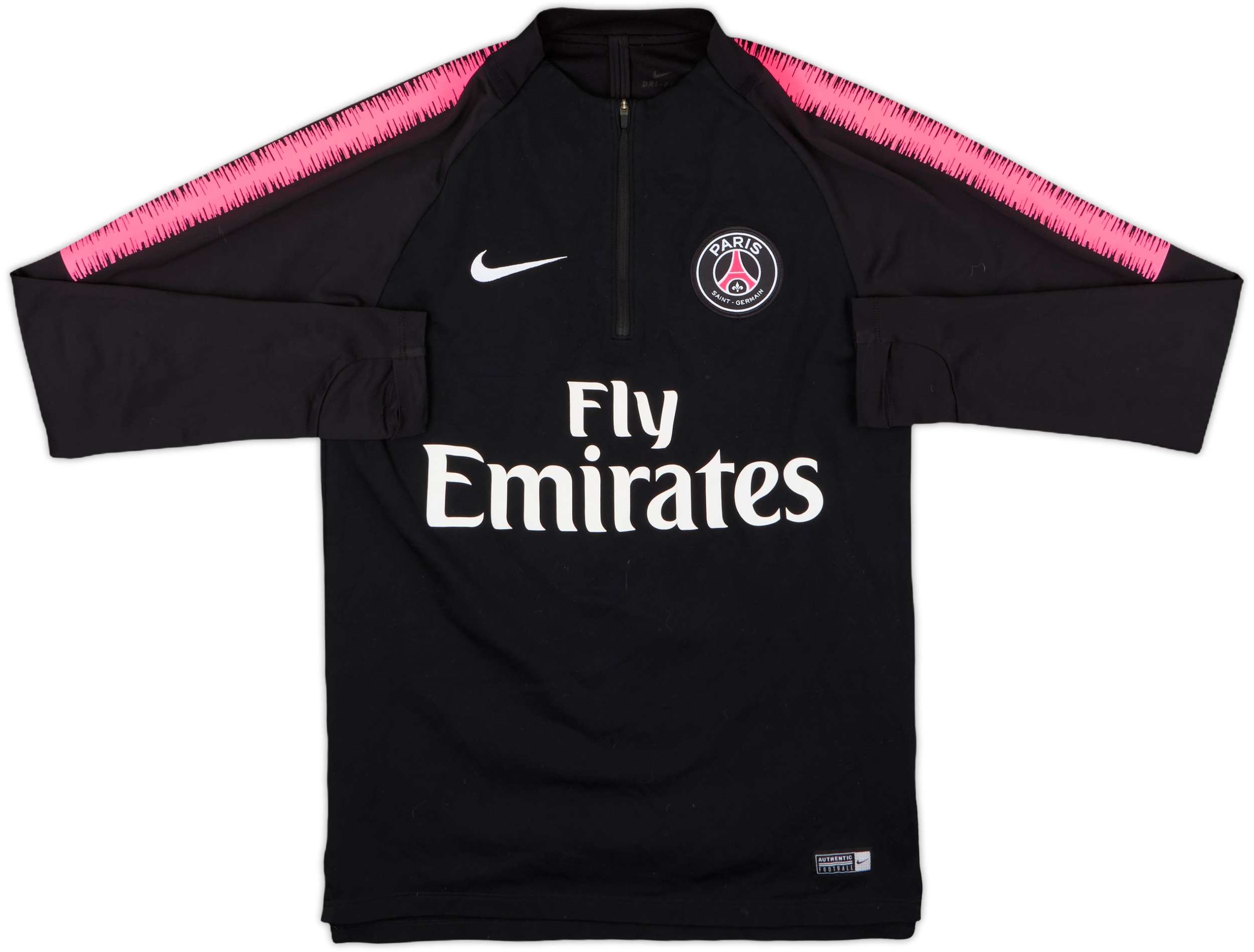 2018-19 Paris Saint-Germain Nike 1/4 Zip Drill Top - 6/10 - (S)