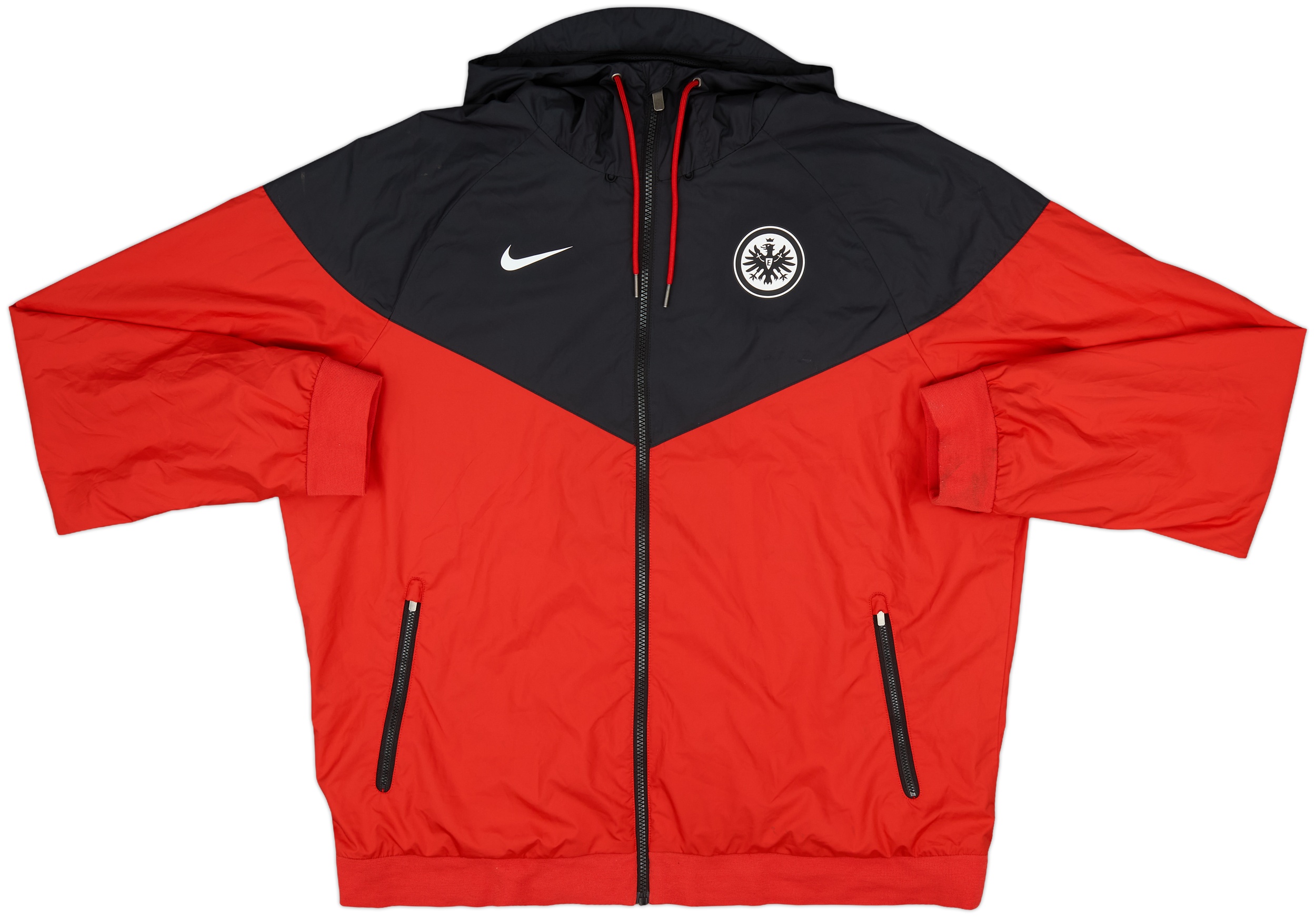 2020-21 Eintracht Frankfurt Nike Hooded Track Jacket 8/10 (XL)