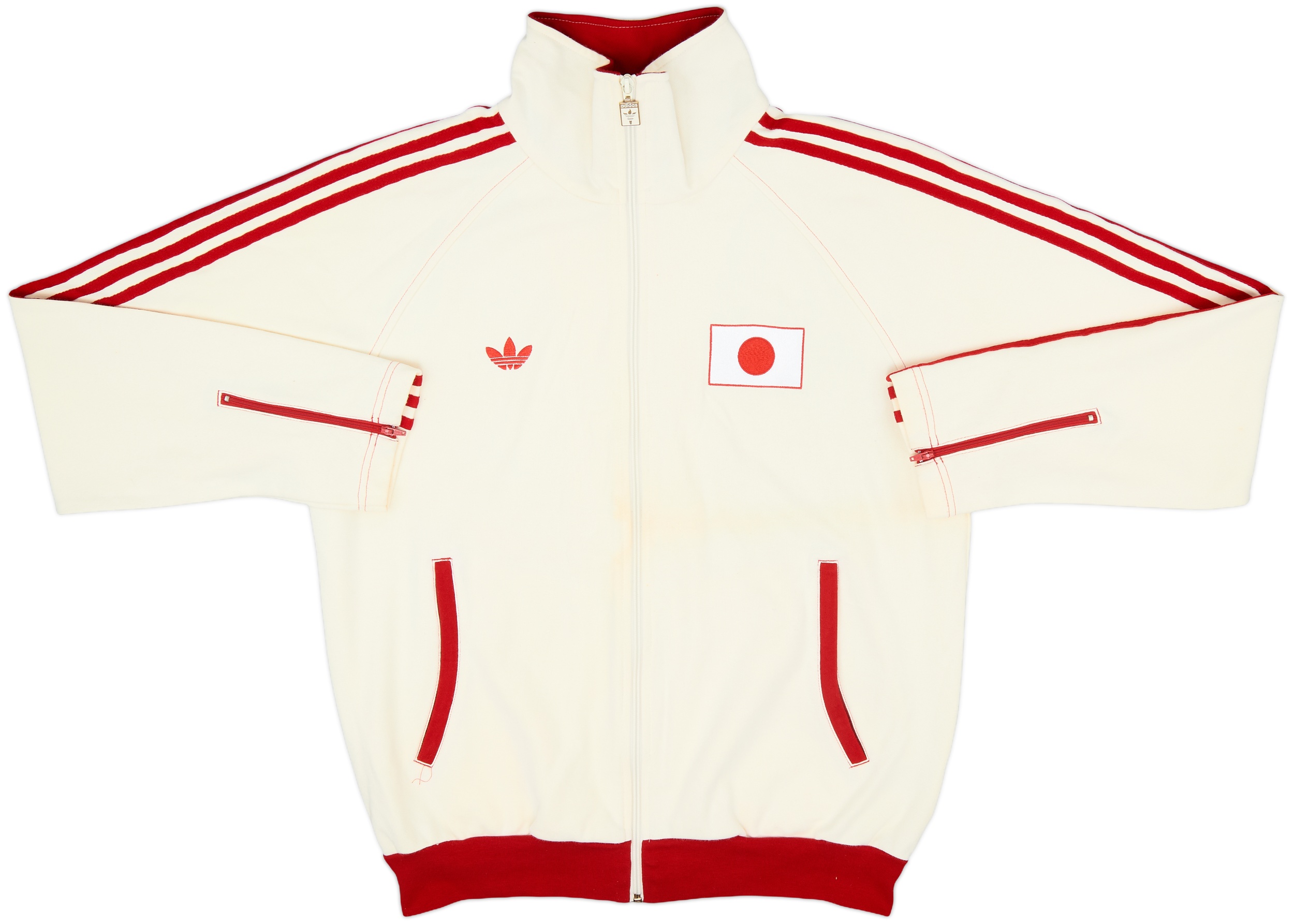 オリンピック JAPAN ジャケット Men's Vintage Adidas Japan Olympic Track Jacket White & Red Jacket