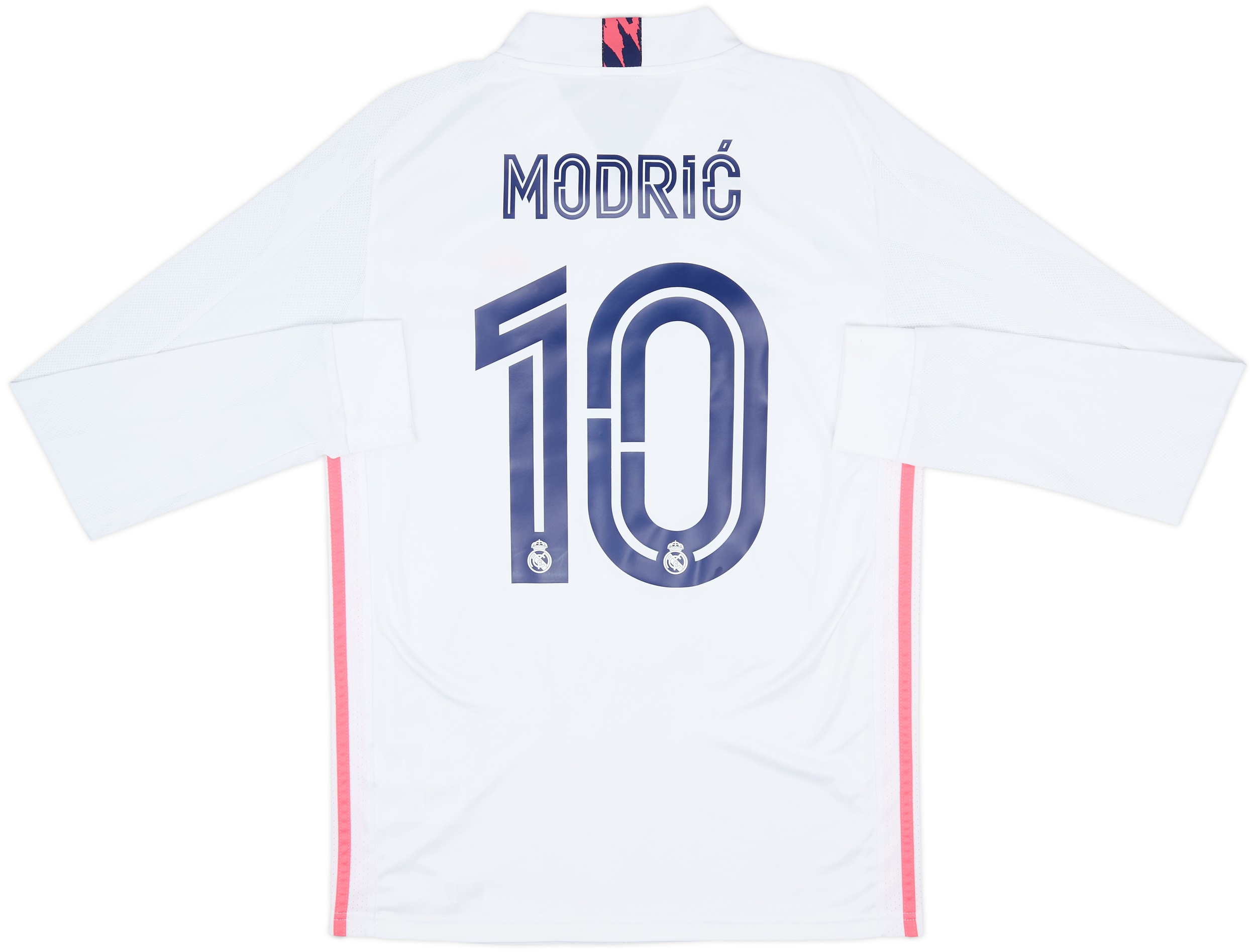 2020-21 Real Madrid Home L/S Shirt Modric #10 - 10/10 - (S)