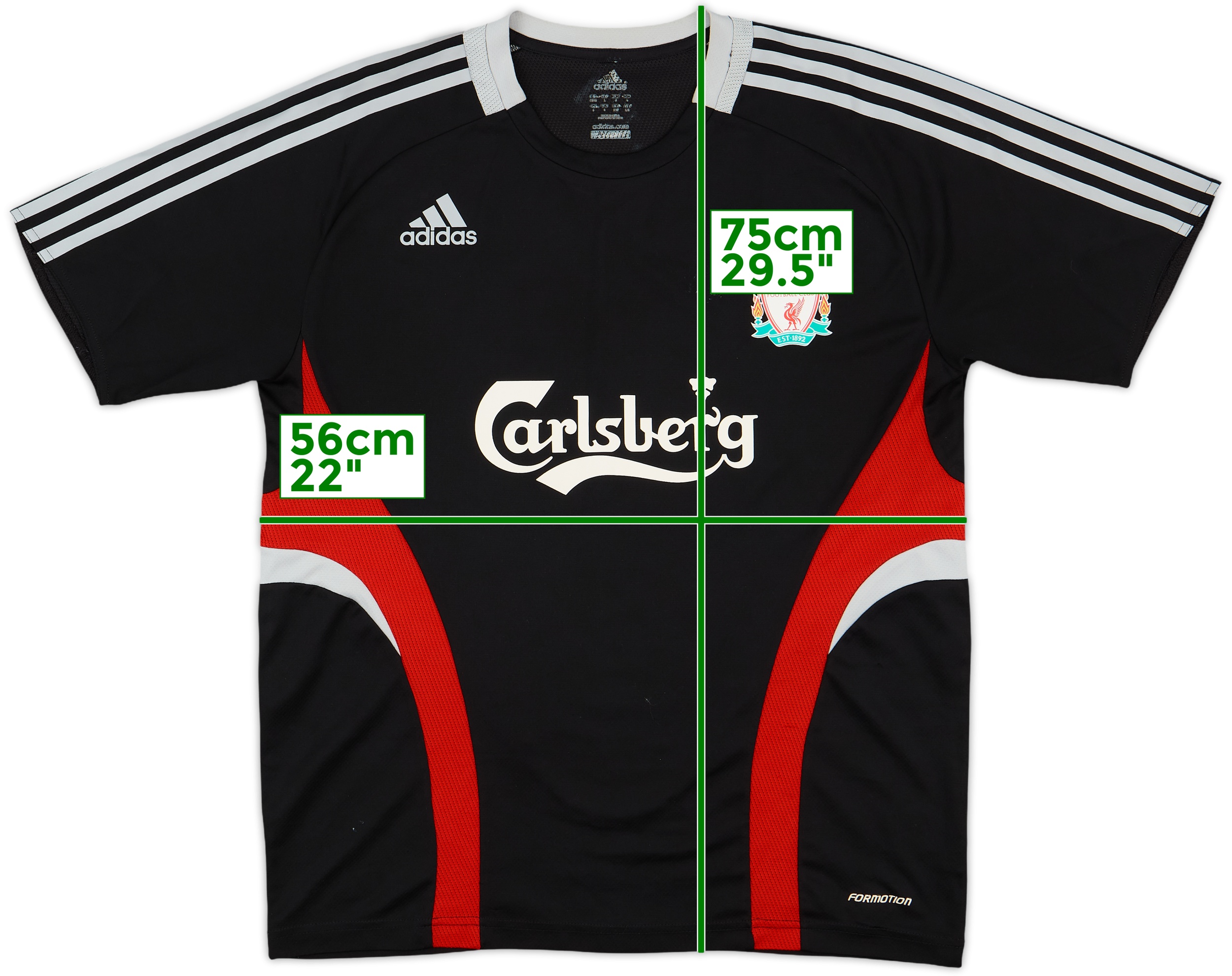 2008-09 Liverpool adidas Formotion Training Shirt - 7/10 - (L)