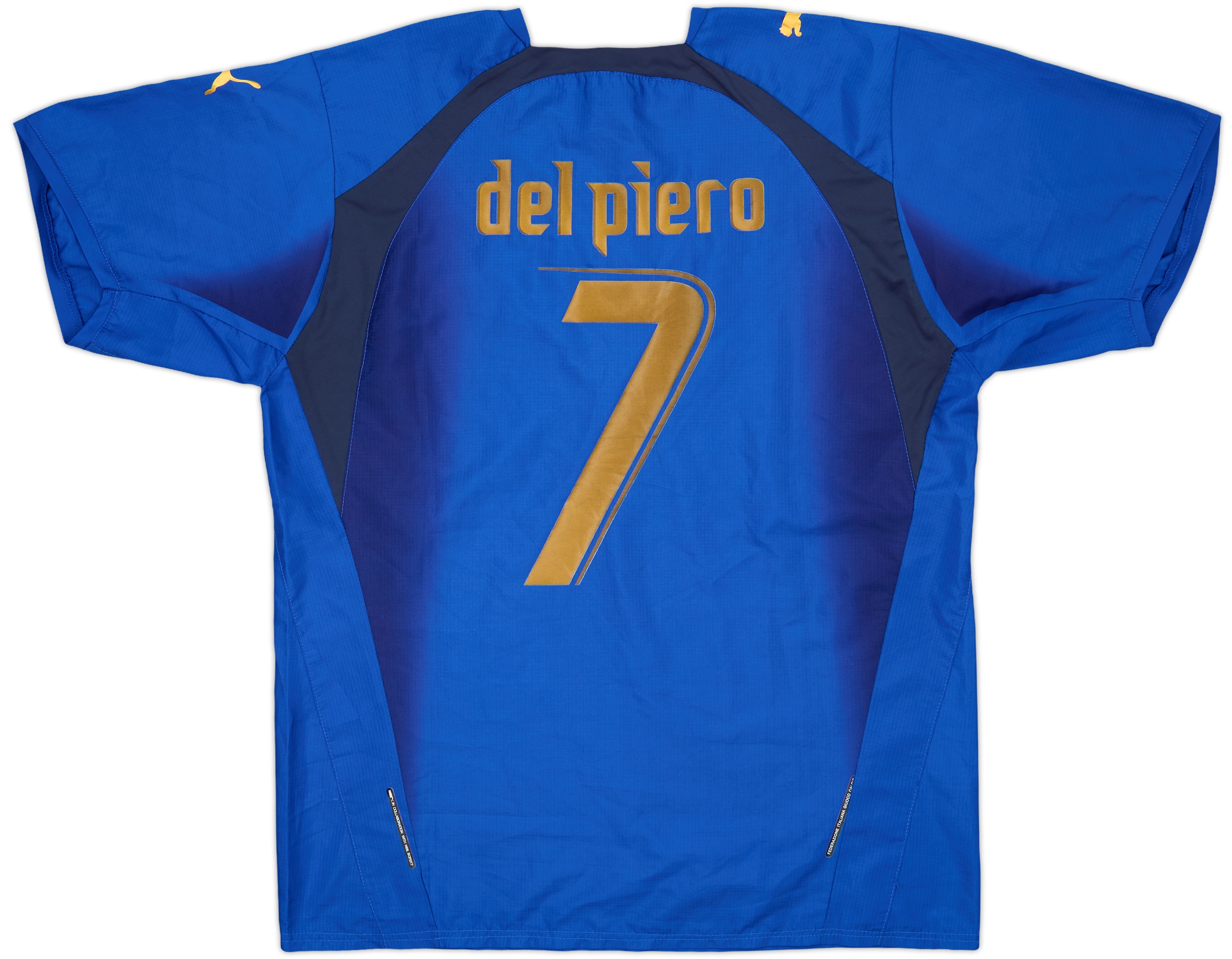 2006 Italy Home Shirt Del Piero #7 - 7/10 - (XL)