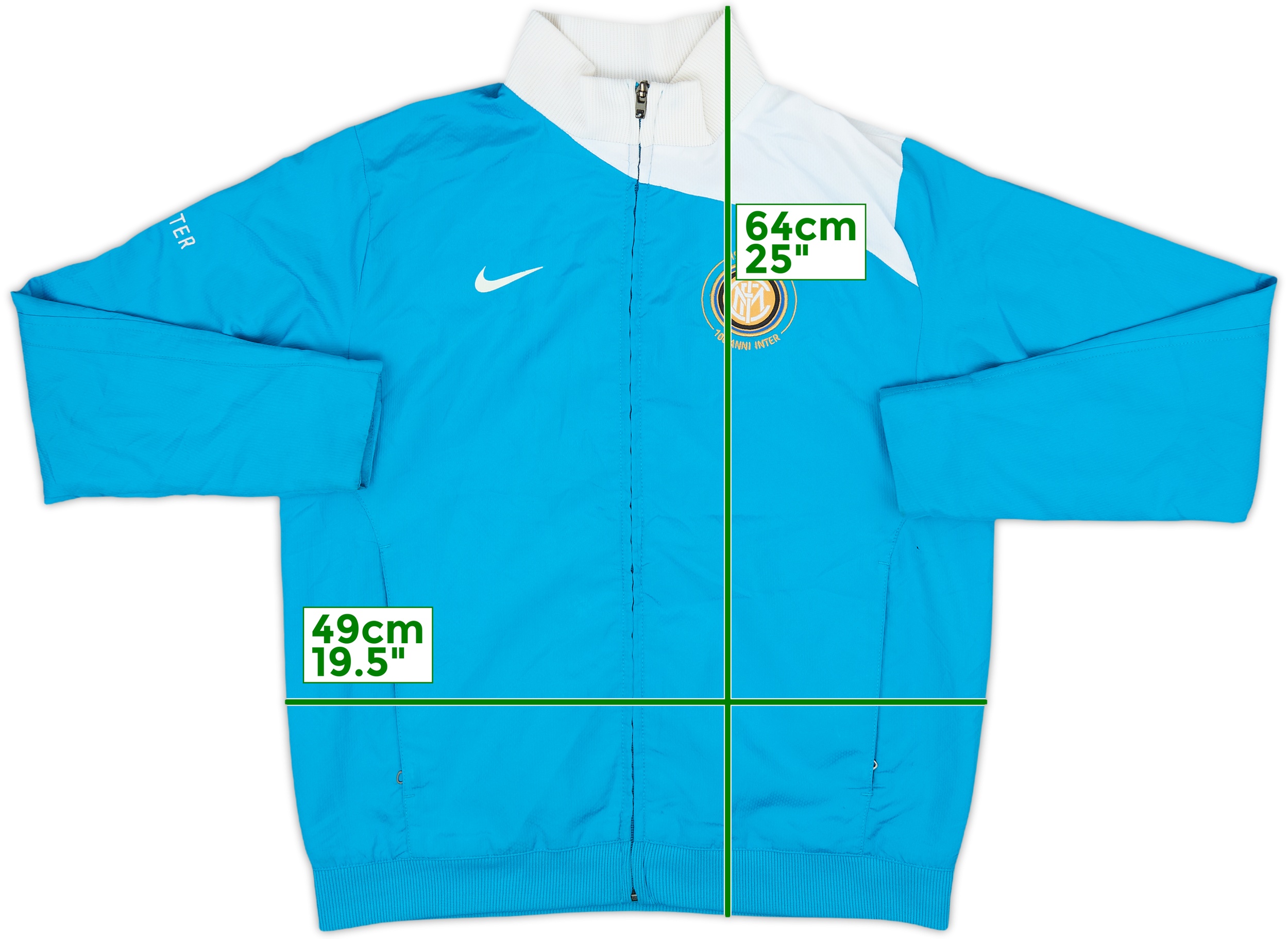 2008-09 Inter Milan Nike Track Jacket - 7/10 - (L.Boys)