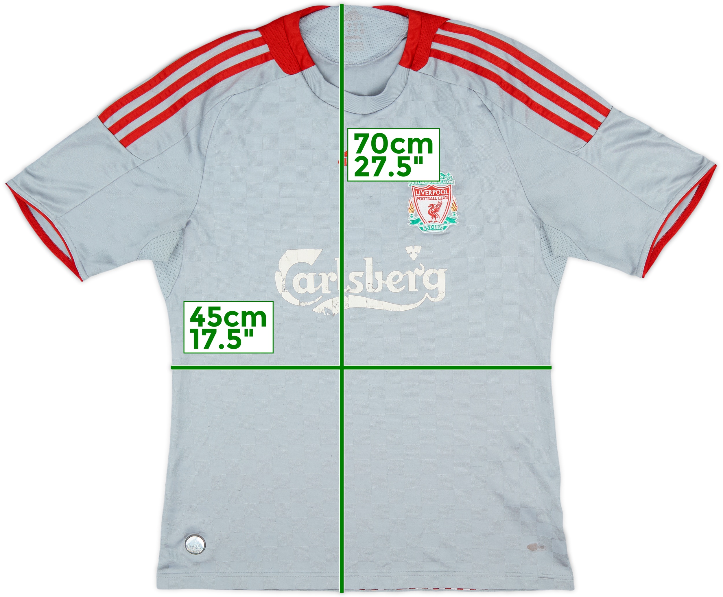 ウェア Liverpool 09/10 Away Uniform Liverpool fc 09/10 away adidas premier league soccer jersey