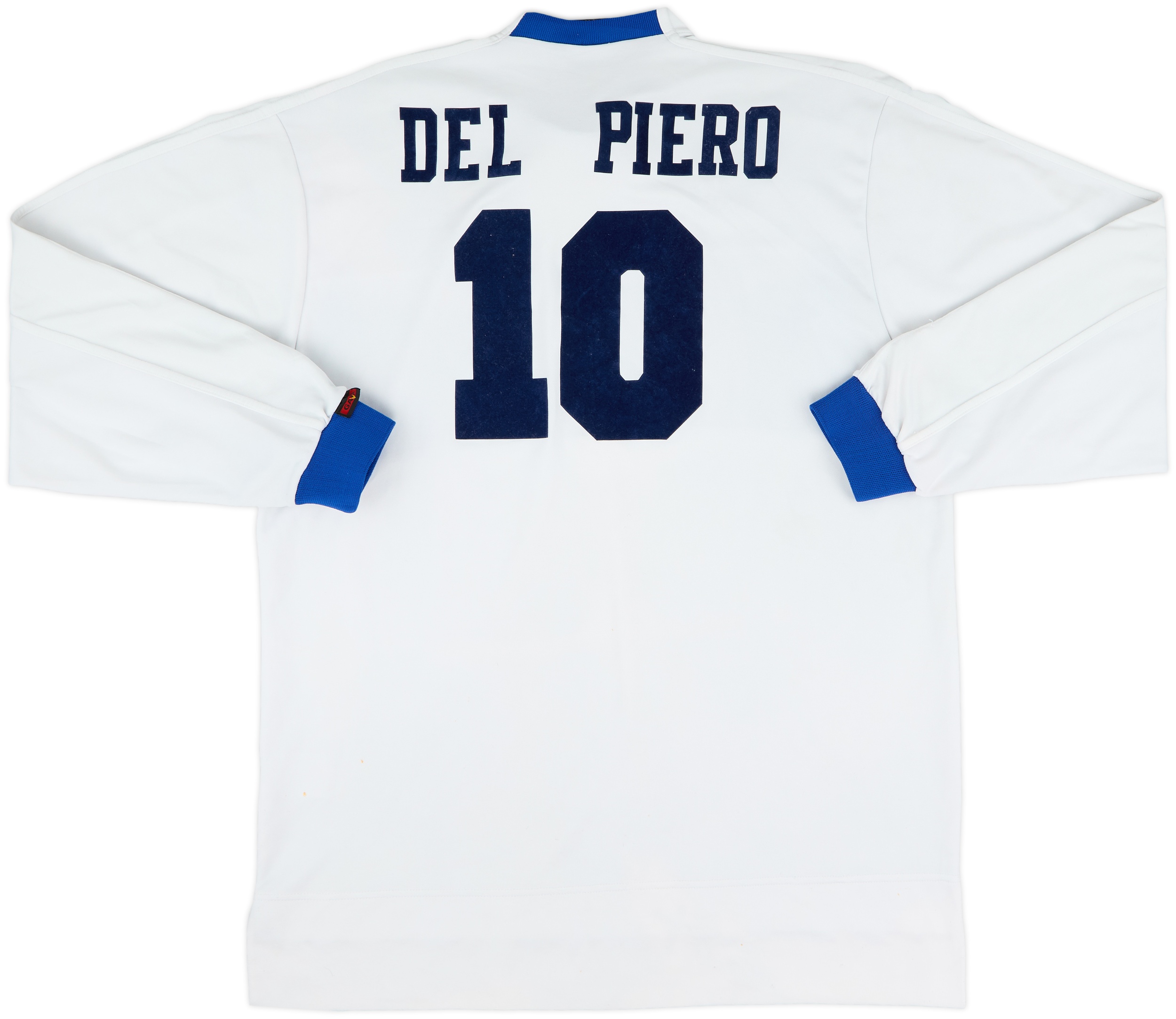 1998-00 Italy Away L/S Shirt Del Piero #10 - 5/10 - (XXL)