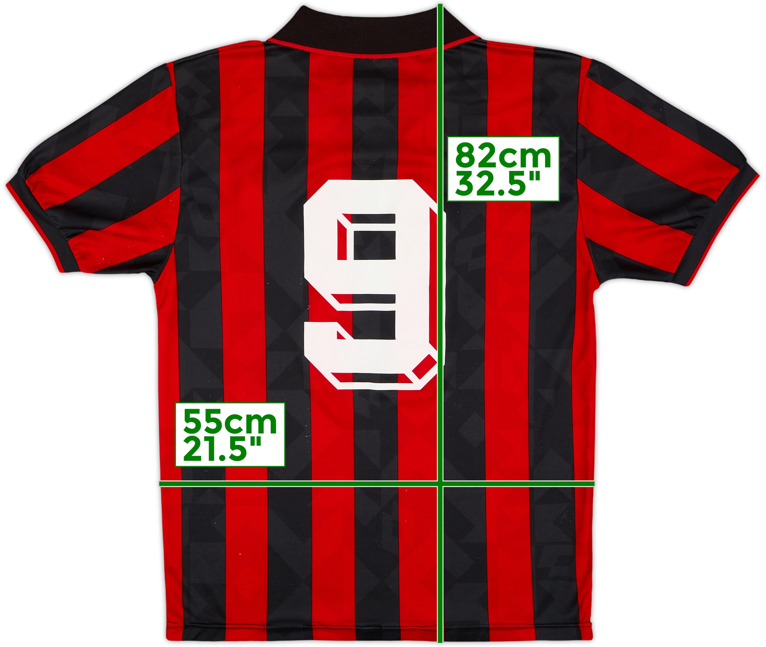 1994-95 AC Milan Home Shirt #9 - 7/10 - (L)