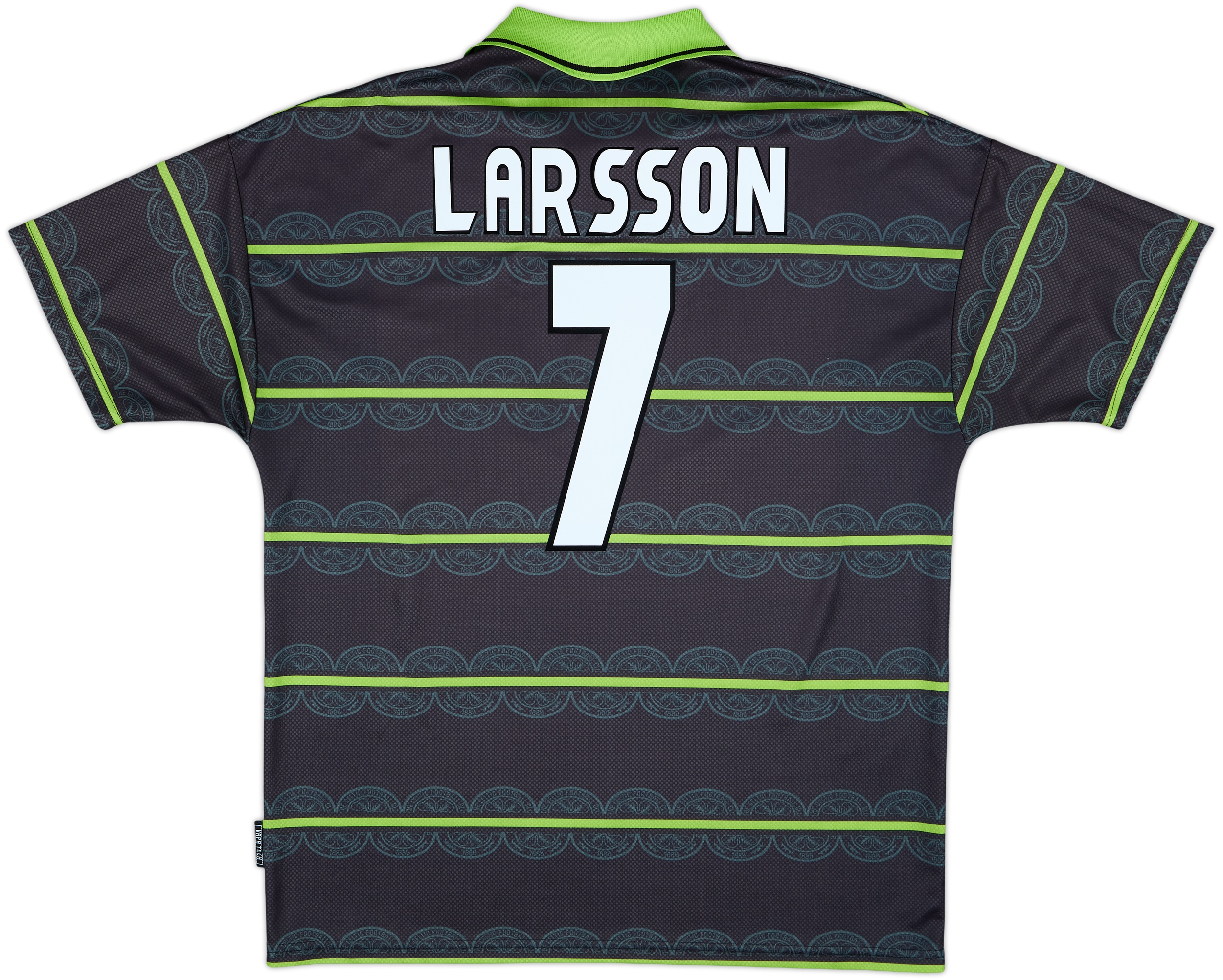 ウェア Celtic 1998/99  Uniform #7 LARSSON 1998-99 Celtic Away Shirt Larsson #7 - 8/10 - (XL)