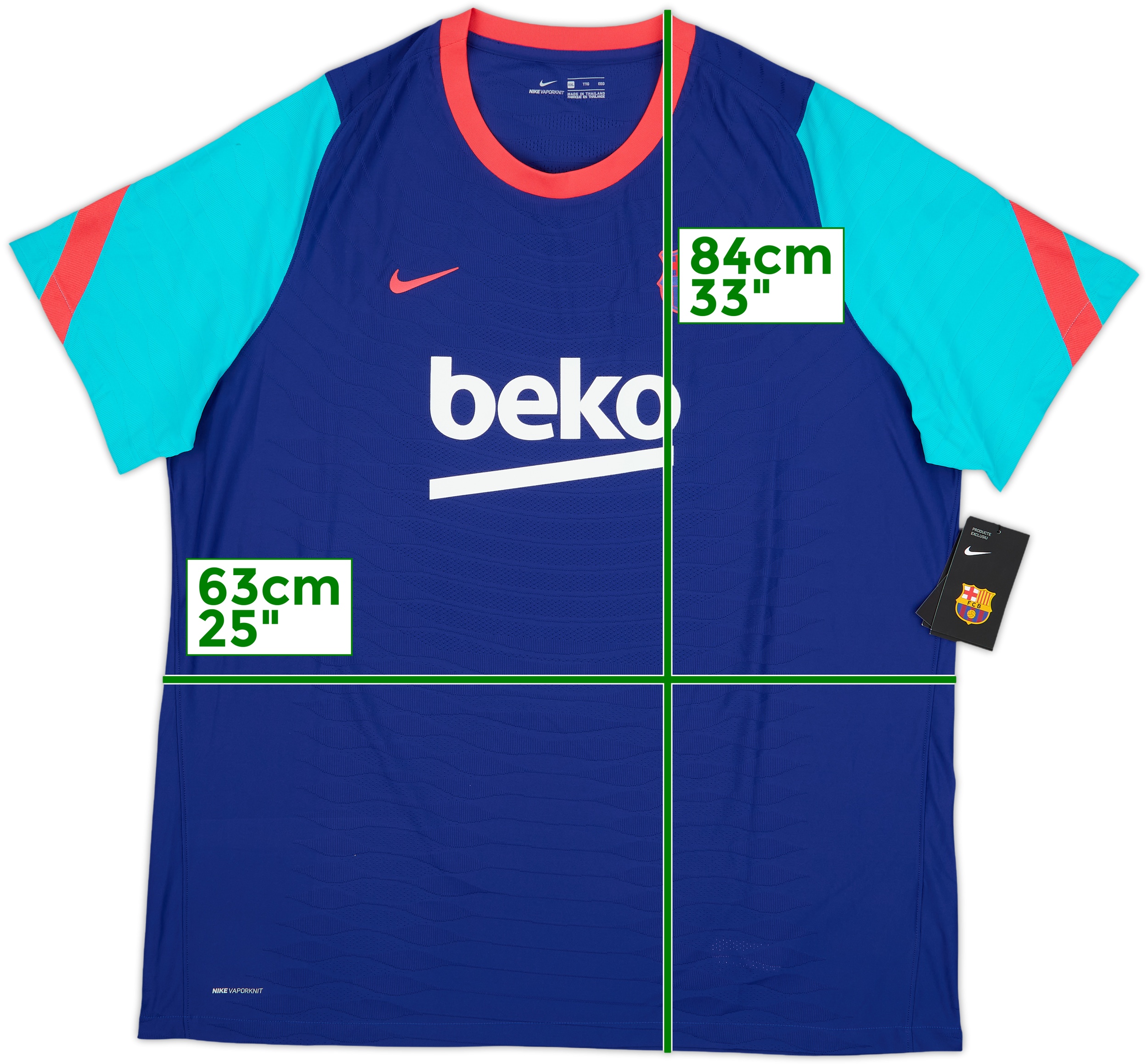 2021-22 Barcelona Nike Vaporknit Training Shirt (XXL)