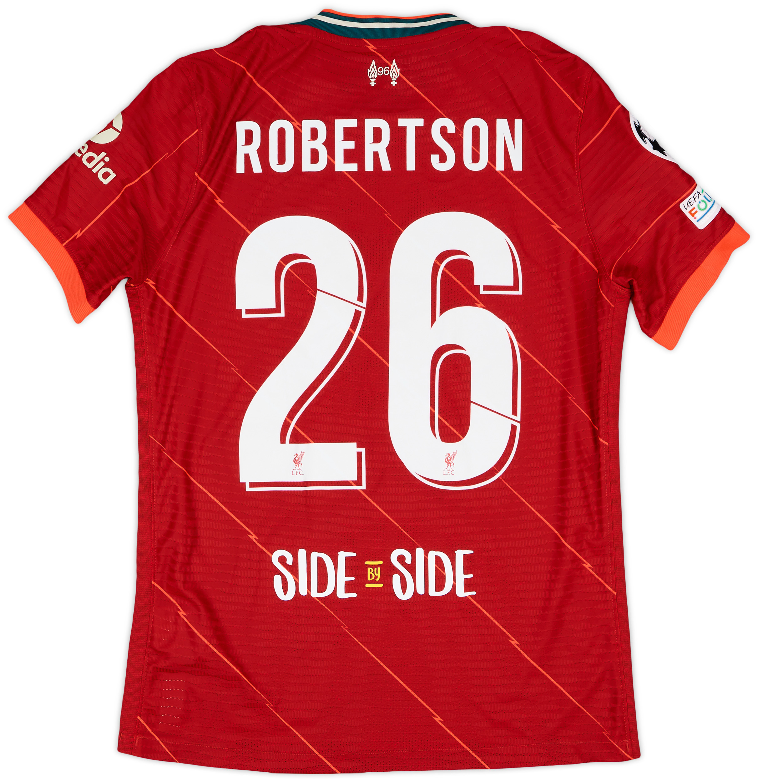 2021-22 Liverpool Authentic Champions League Home Shirt Robertson
