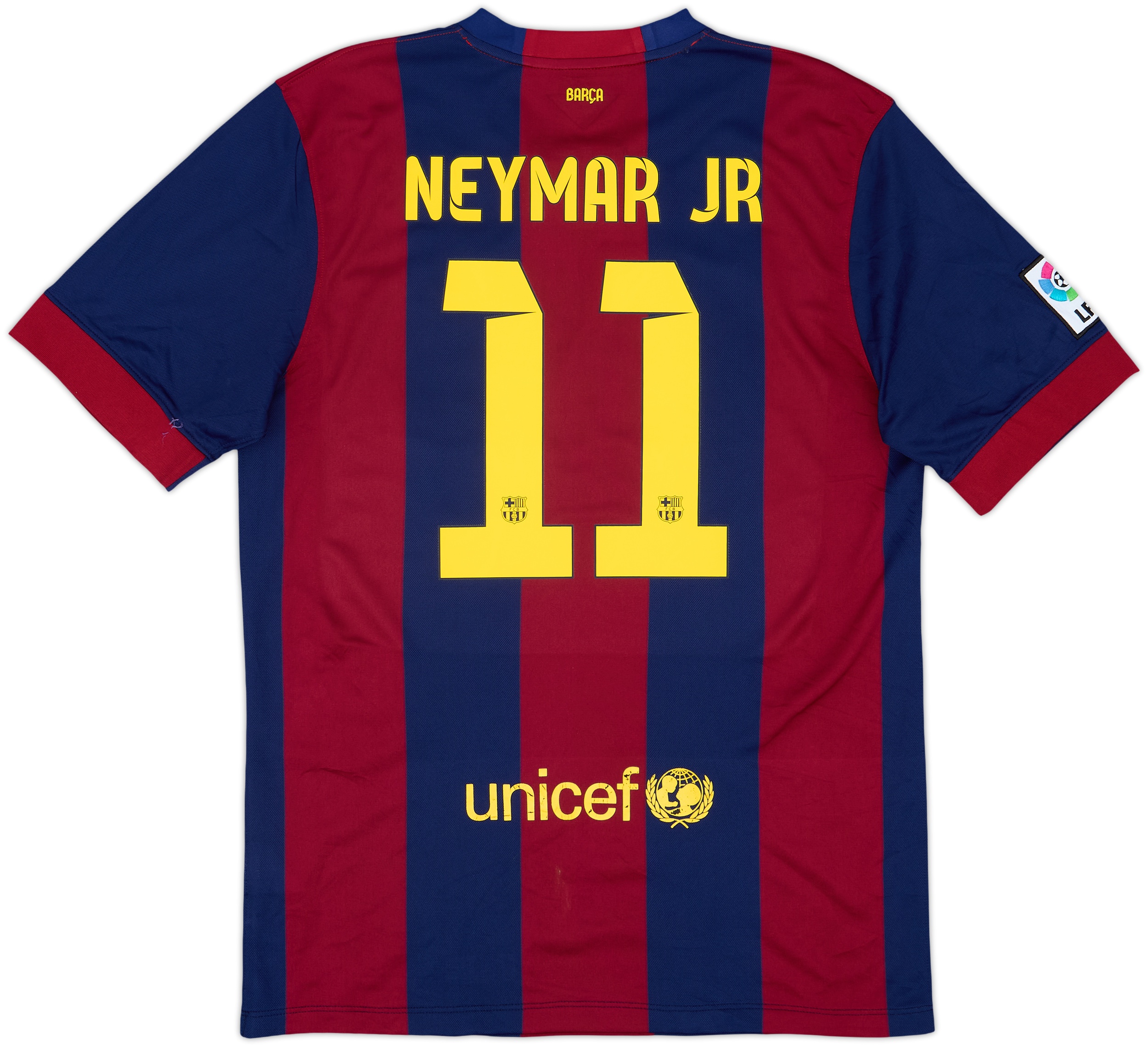 2014-15 Barcelona Home Shirt Neymar Jr #11 - 6/10 - (XL)