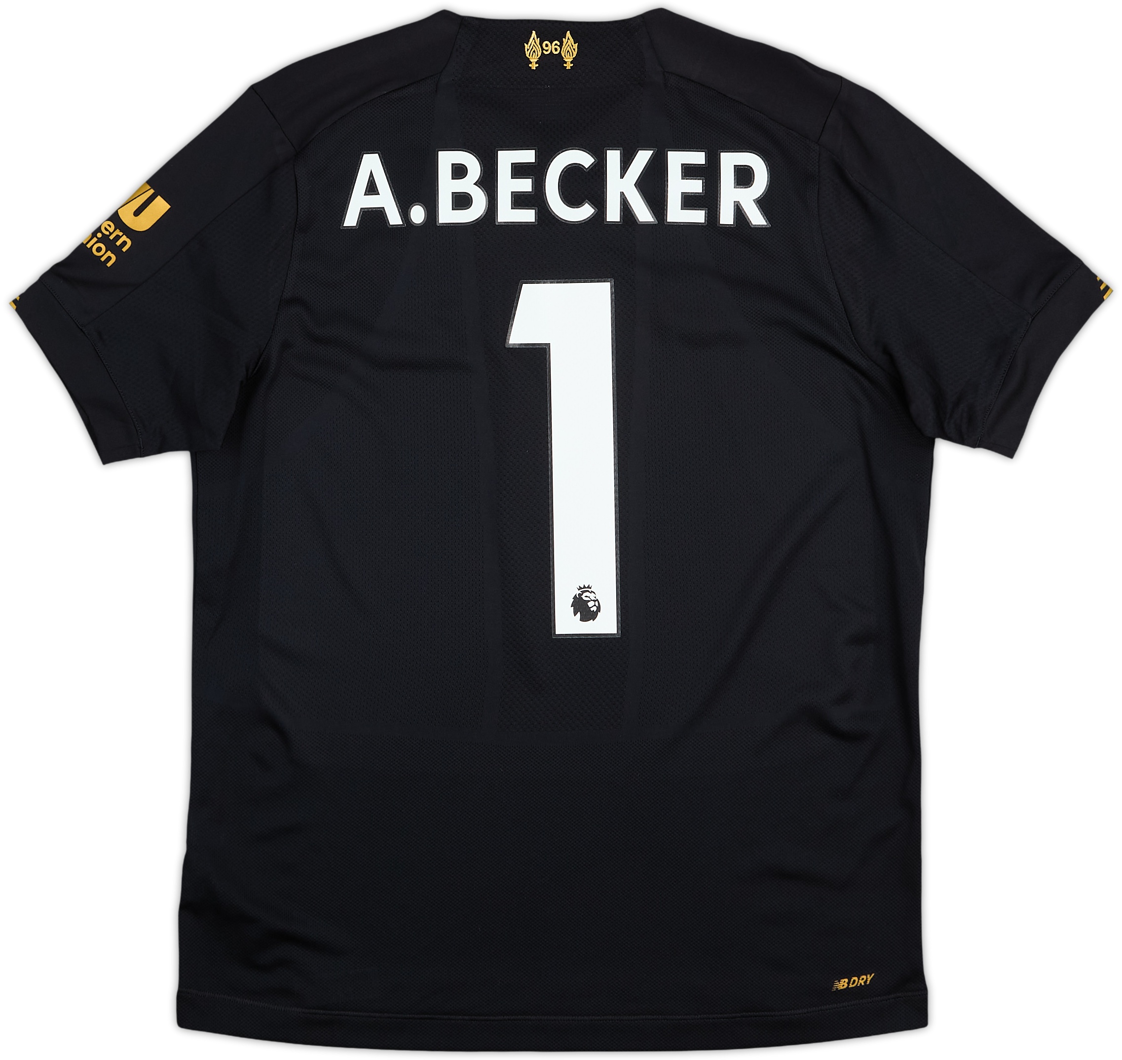 2019-20 Liverpool GK S/S Shirt A.Becker #1 - 8/10 - (XL.Boys)