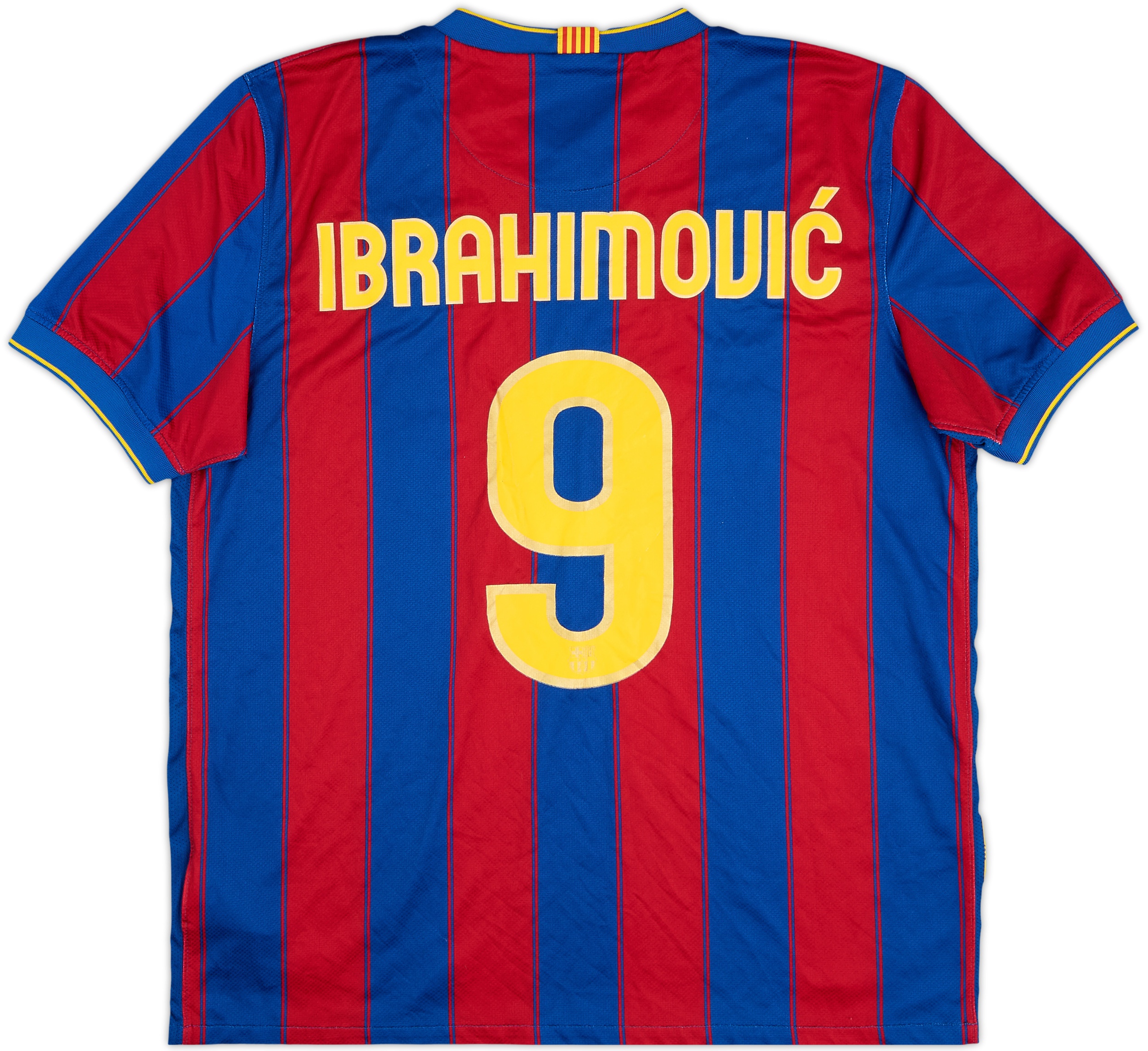 2009-10 Barcelona Home Shirt Ibrahimovic #9 - 9/10 - (L)