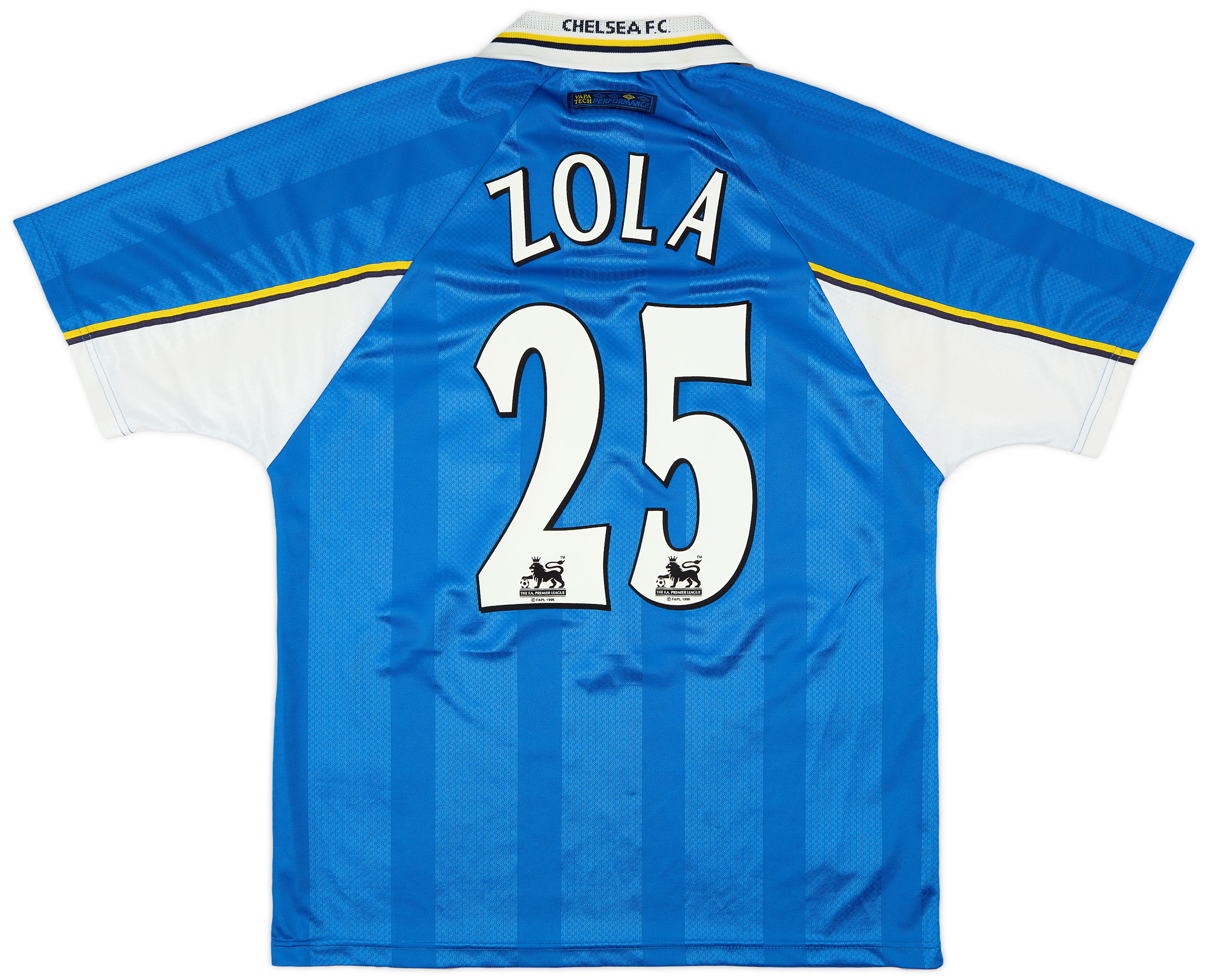 1997-99 Chelsea Home Shirt Zola #25 - 9/10 - (L)