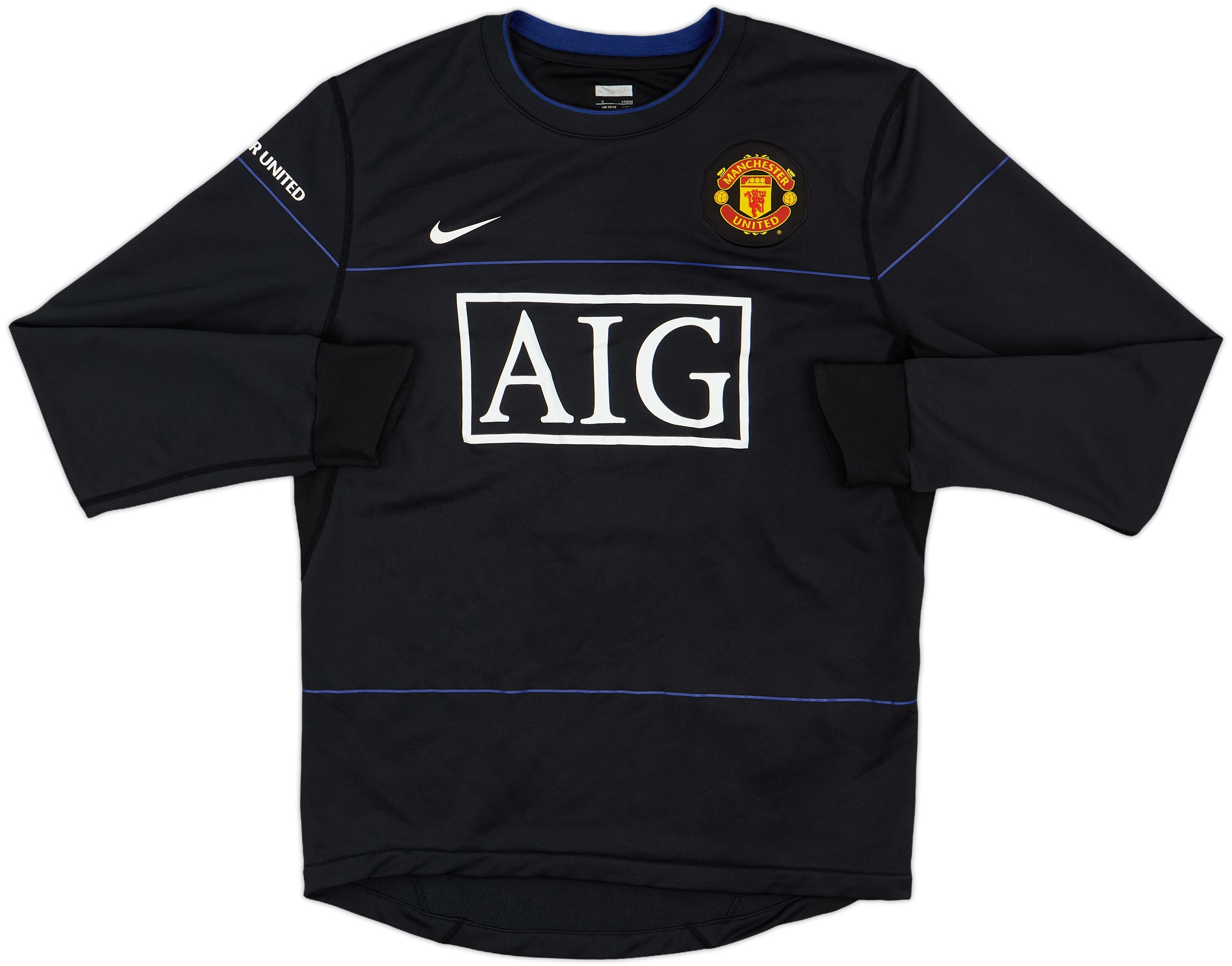 Nike Manchester United 長袖シャツ 黒 Vintage Nike Black Manchester United Sweatshirt (XXL