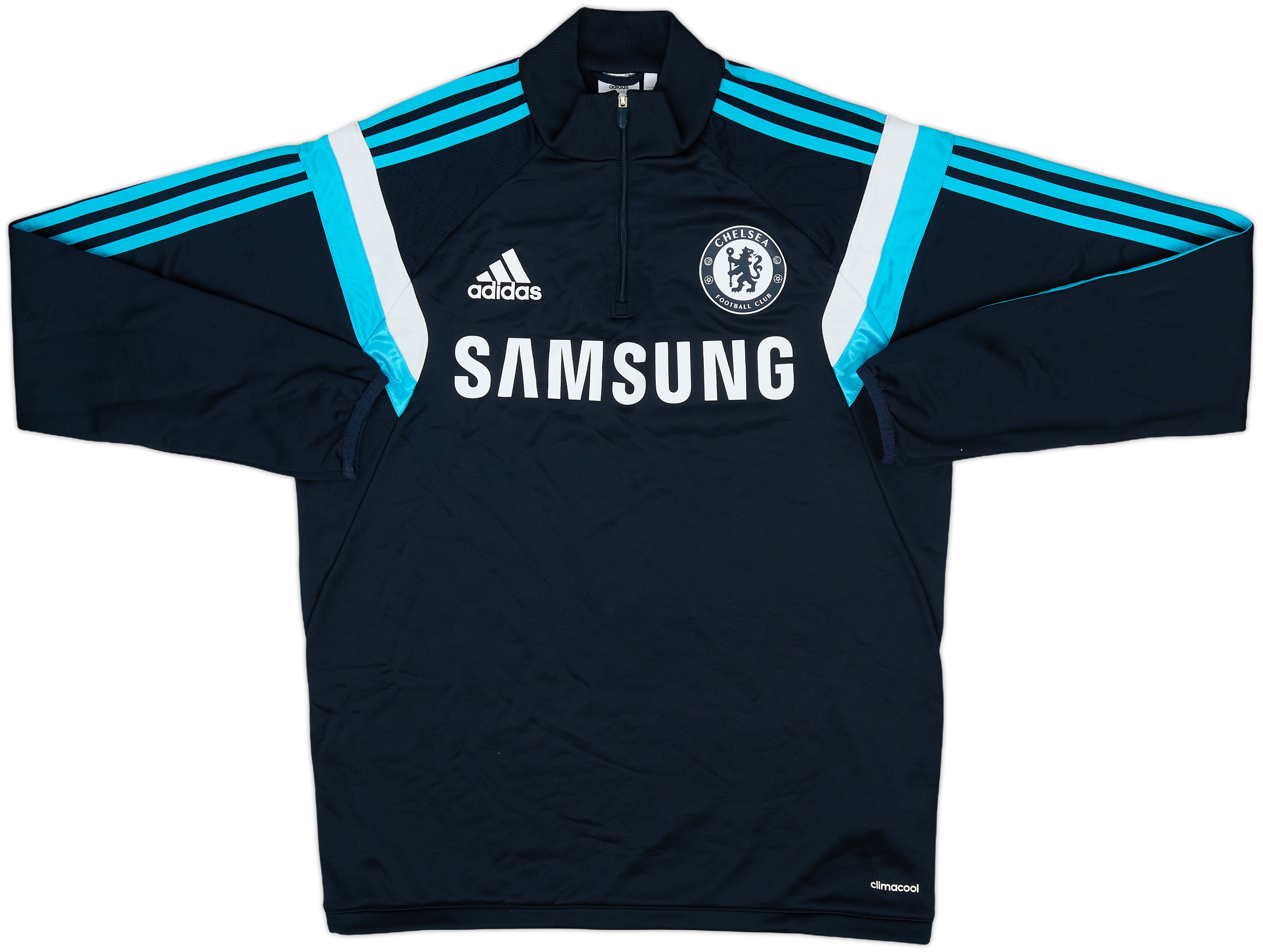 2014-15 Chelsea adidas 1/4 Zip Training Top - 8/10 - (M)