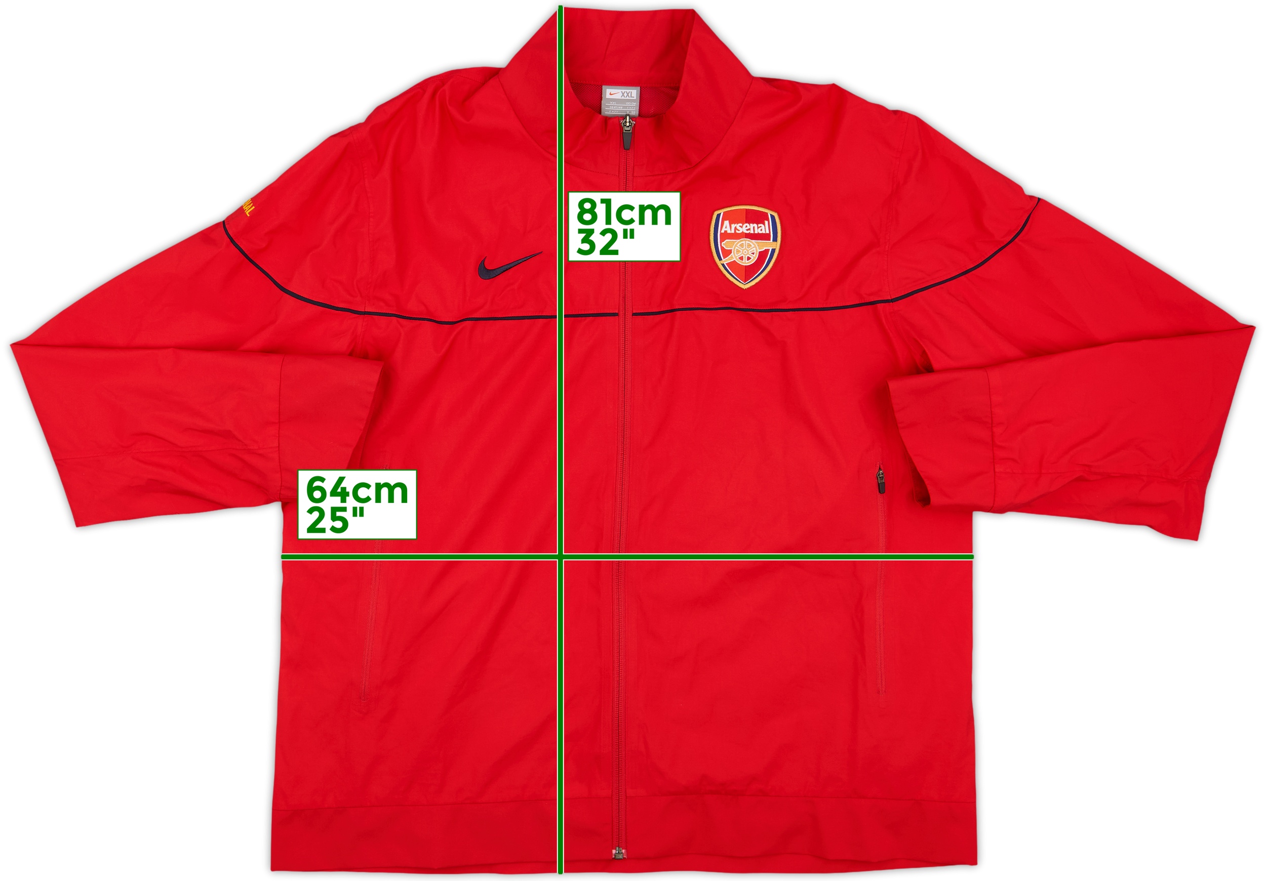 ウェア Nike Arsenal 2010-11 Arsenal Nike N98 Track Jacket - 9/10 - (M)