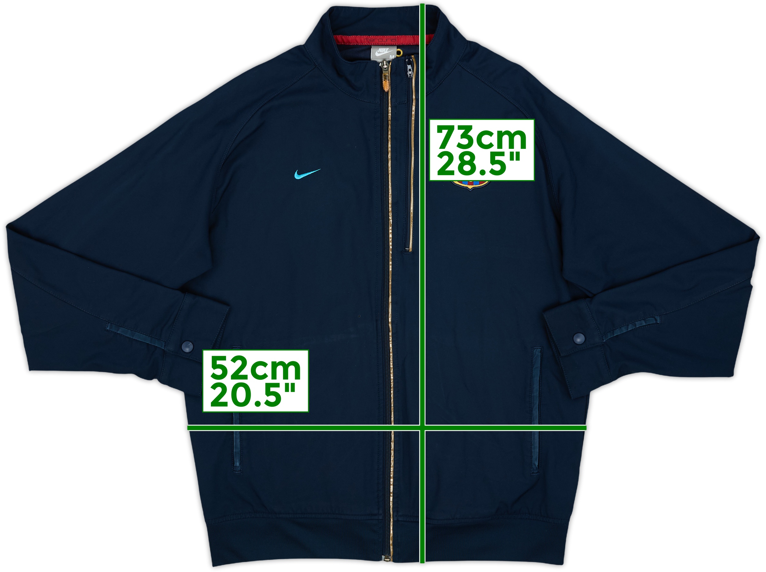 Nike×Fc Barcelona track jacket XL FC BARCELONA FOOTBALL JACKET ORIGINAL NIKE SIZE XL TRACK TOP