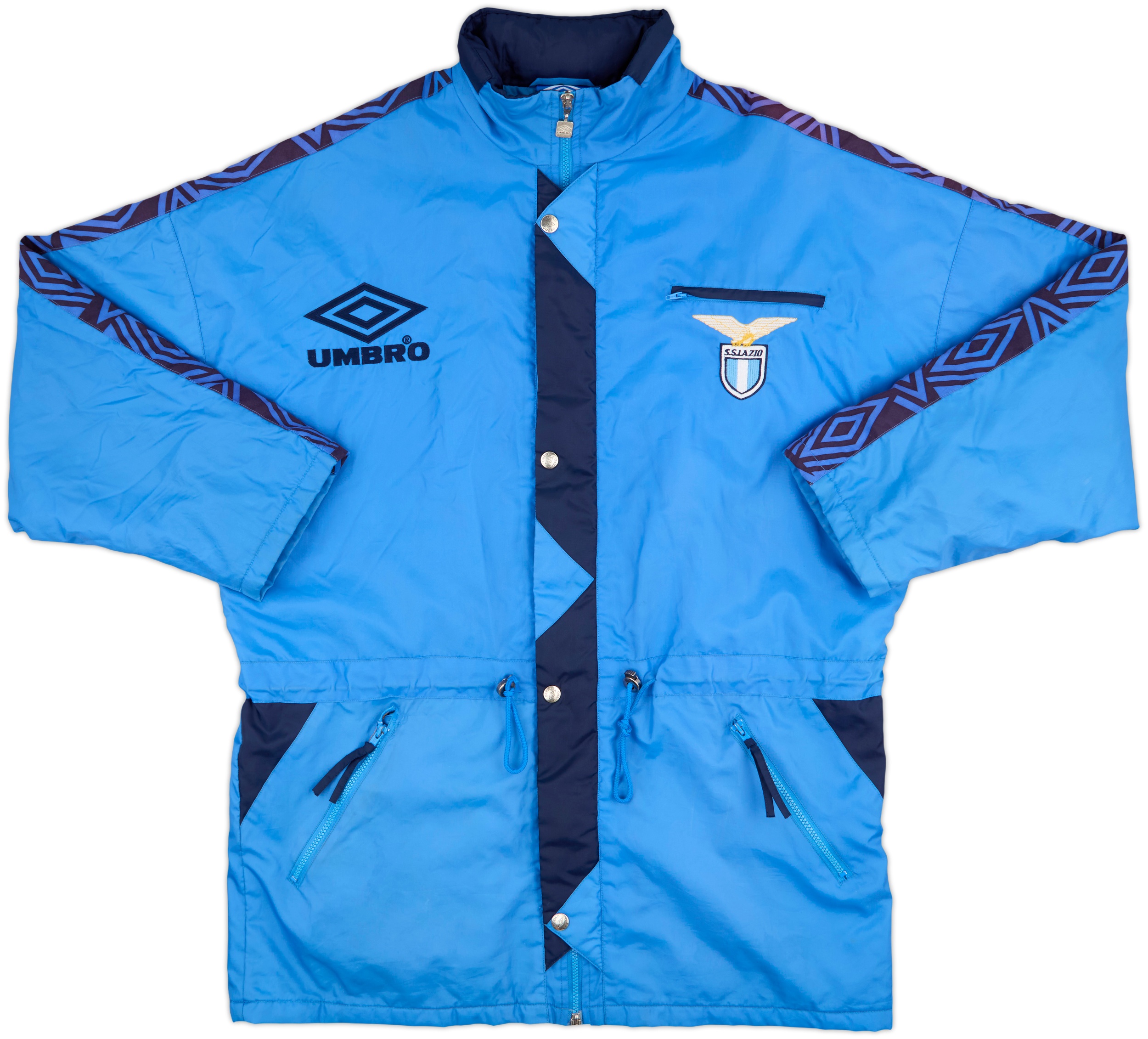 ウェア 90S VINTAGE UMBRO soccer BENCH COAT M UMBRO Vintage 90s Men's Football Bench Jacket Managers Coat