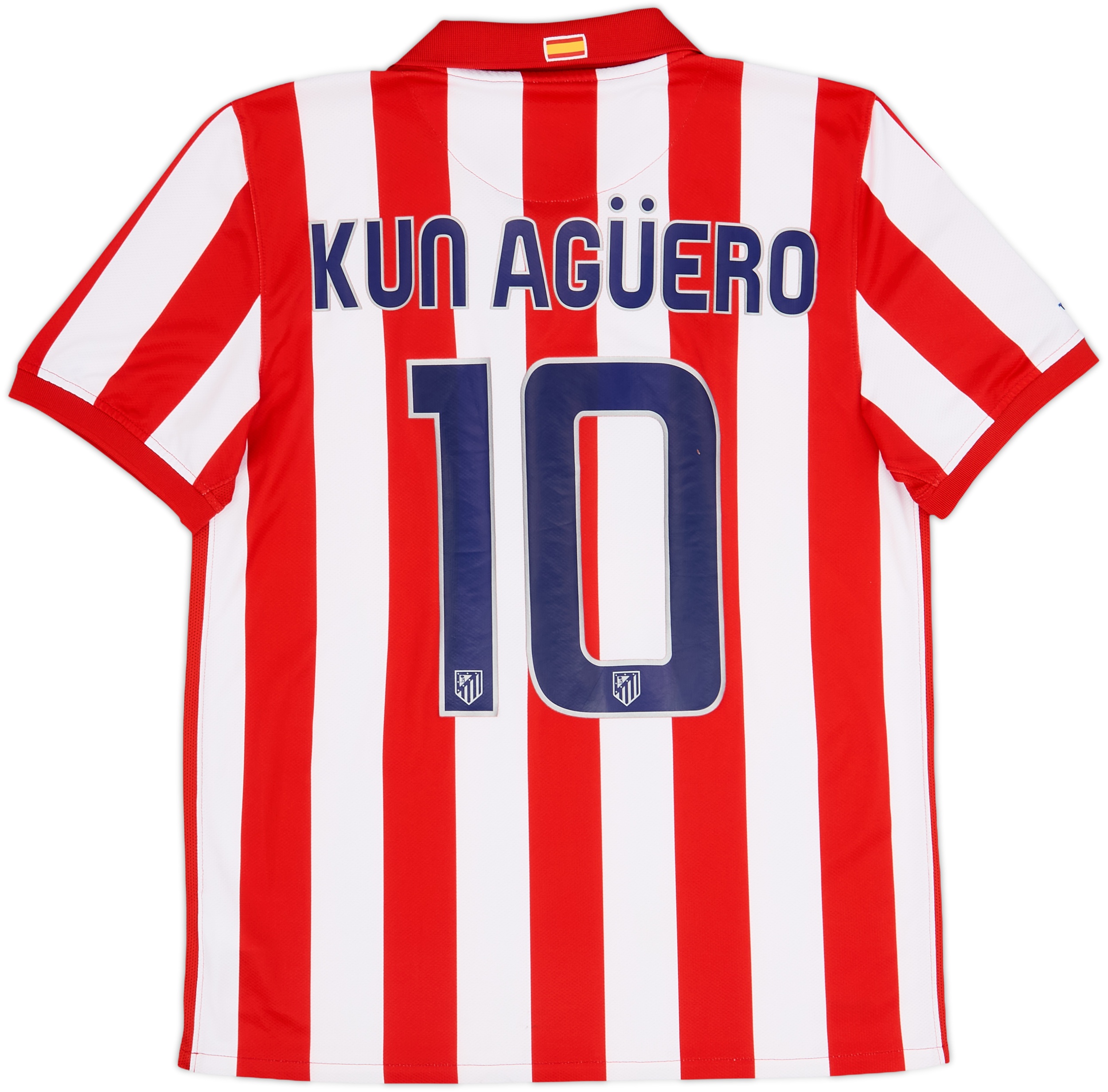 Maillot Atletico Madrid 2010/11 #10 Kun Aguero - Nike, Taille M, Neuf