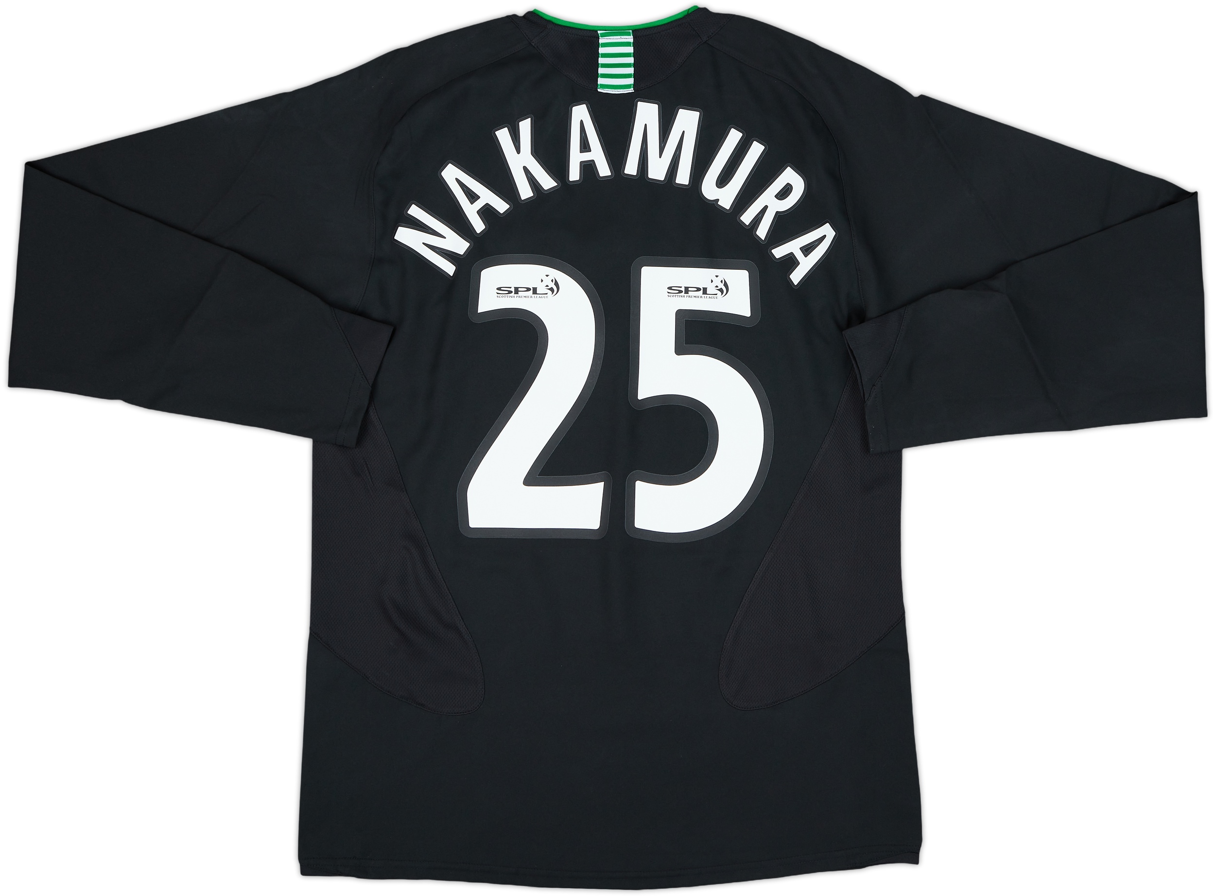 Celtic FC NAKAMURA 25番 シャツ 2008-10 Celtic Home L/S Shirt Nakamura #25 - 7/10 - (M)