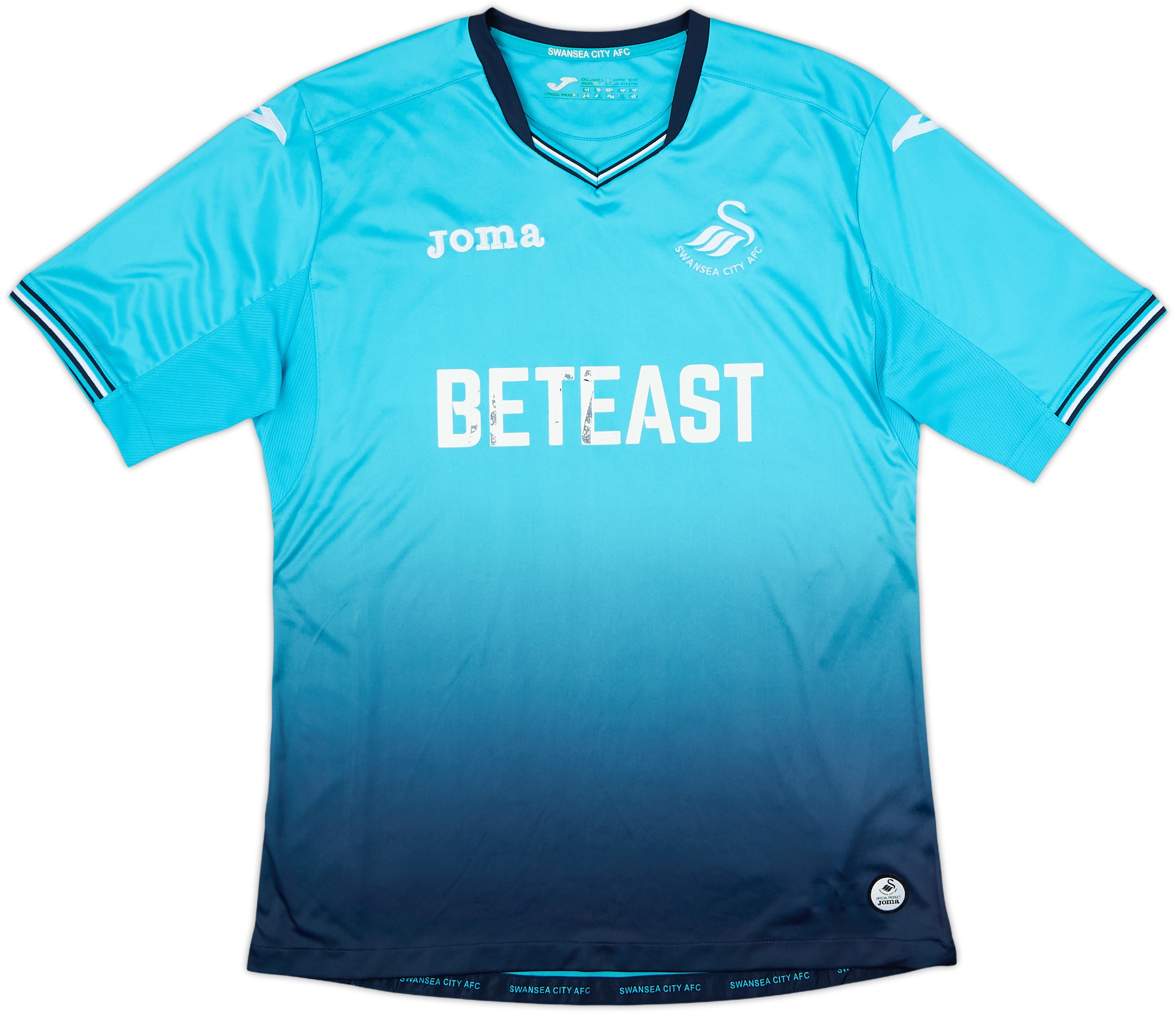 Maillot De Foot Swansea City 2017-2018 Extérieur - Joma - Taille XL - Rouge - Occasion