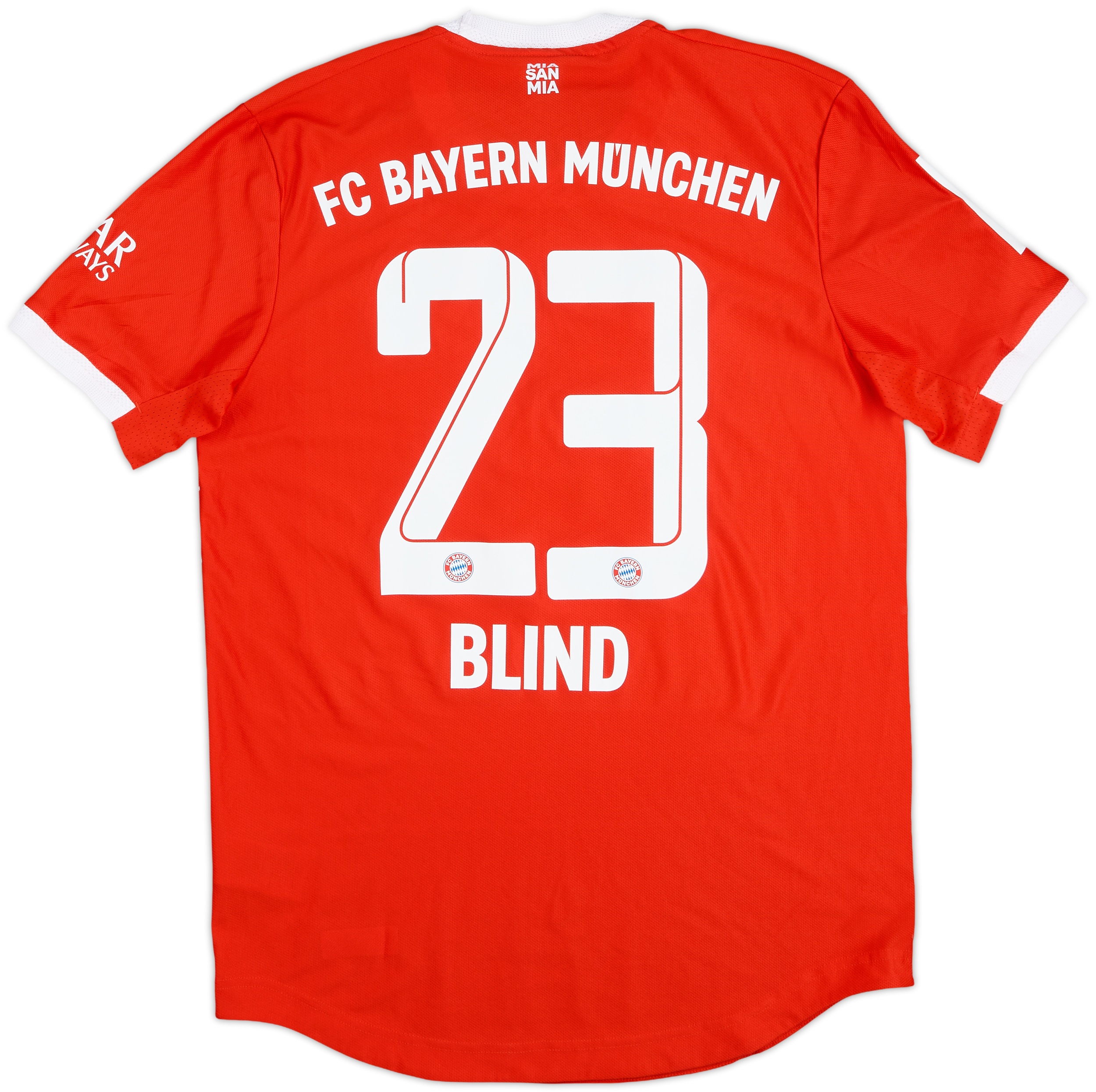 2022-23 Bayern Munich Match Issue Home Shirt Blind #23