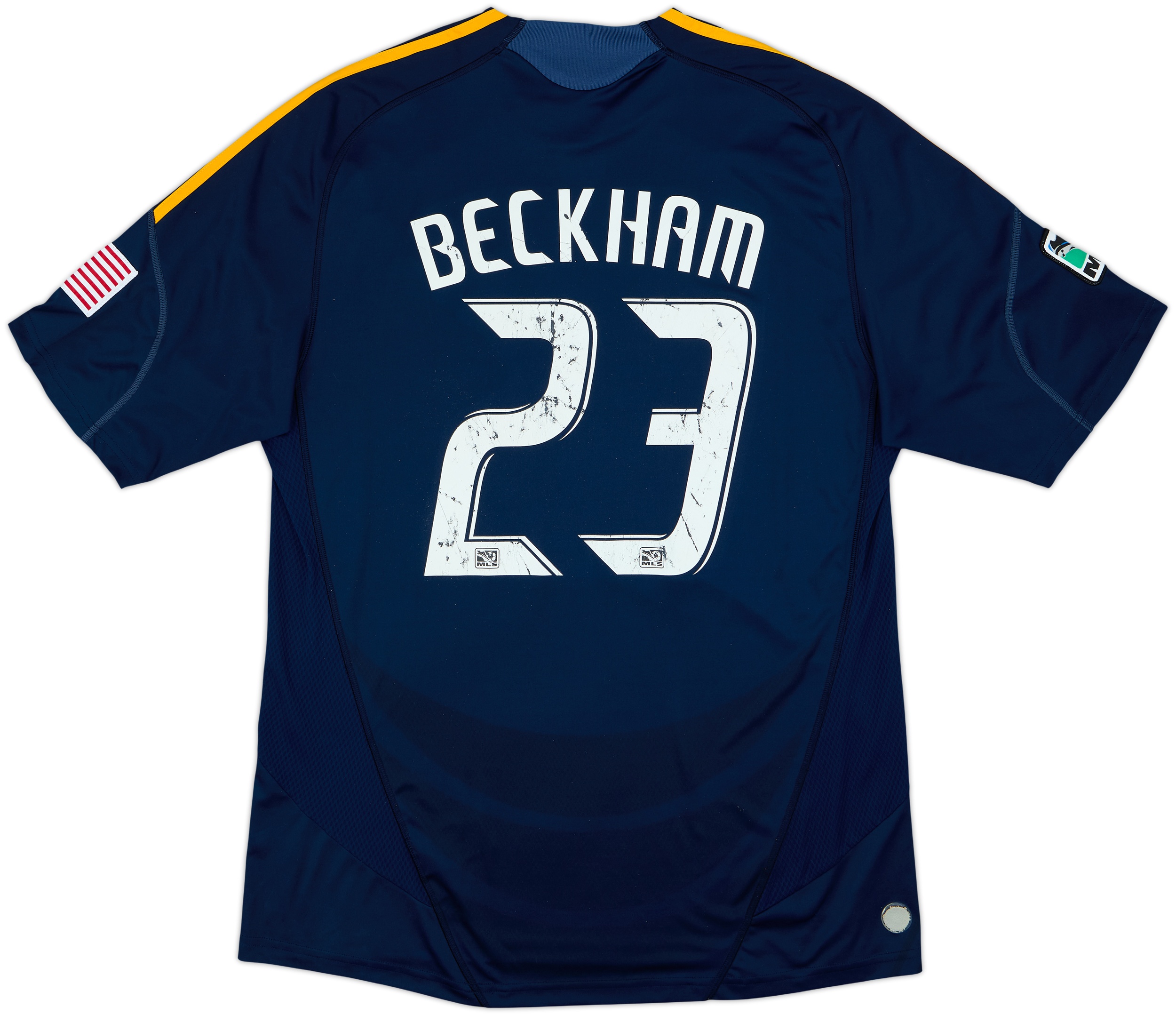 Camiseta auténtica de visitante del LA Galaxy 2009-11 Beckham #23