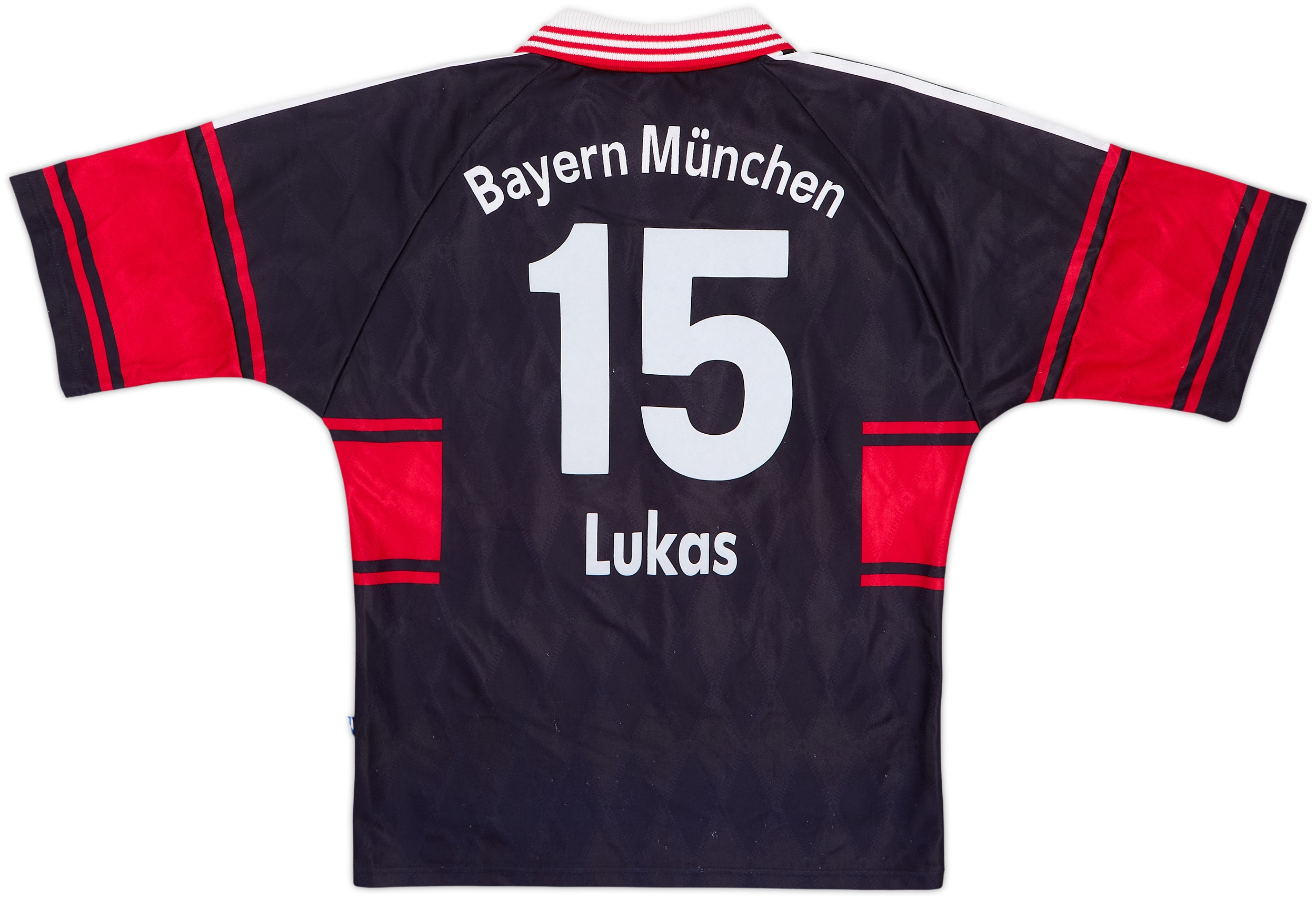 1997-99 Bayern Munich Home Shirt Lukas #15 - 8/10 - (S)