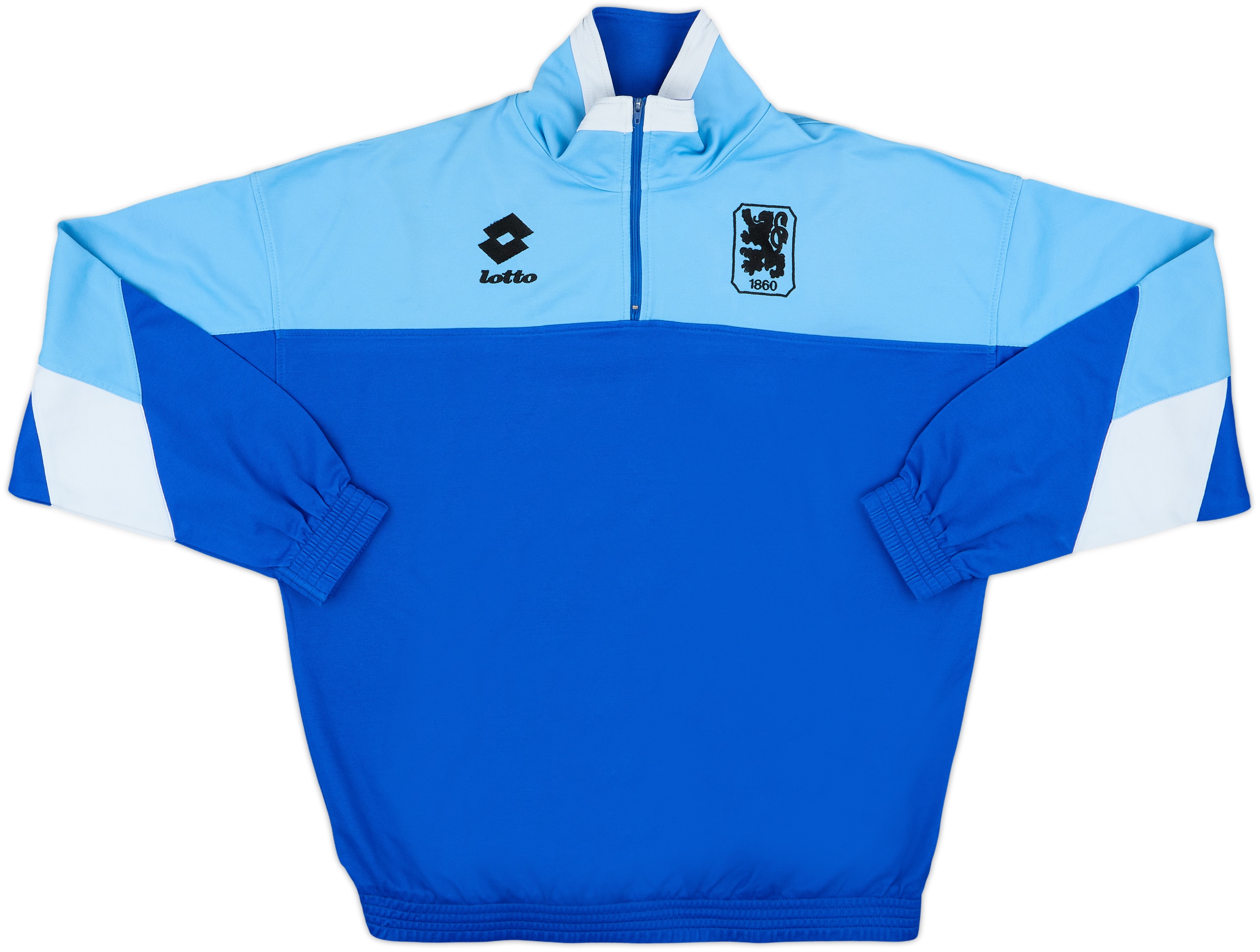 1993-94 1860 Munich Lotto 1/4 Zip Drill Top - 8/10 - (XL)