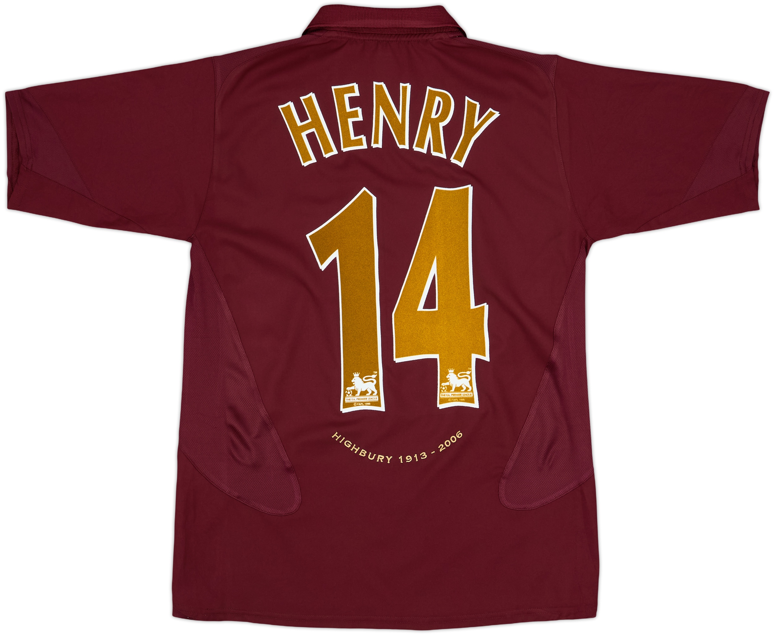 2005-06 Arsenal Home Shirt Henry #14 - 9/10 - (XL.Boys)