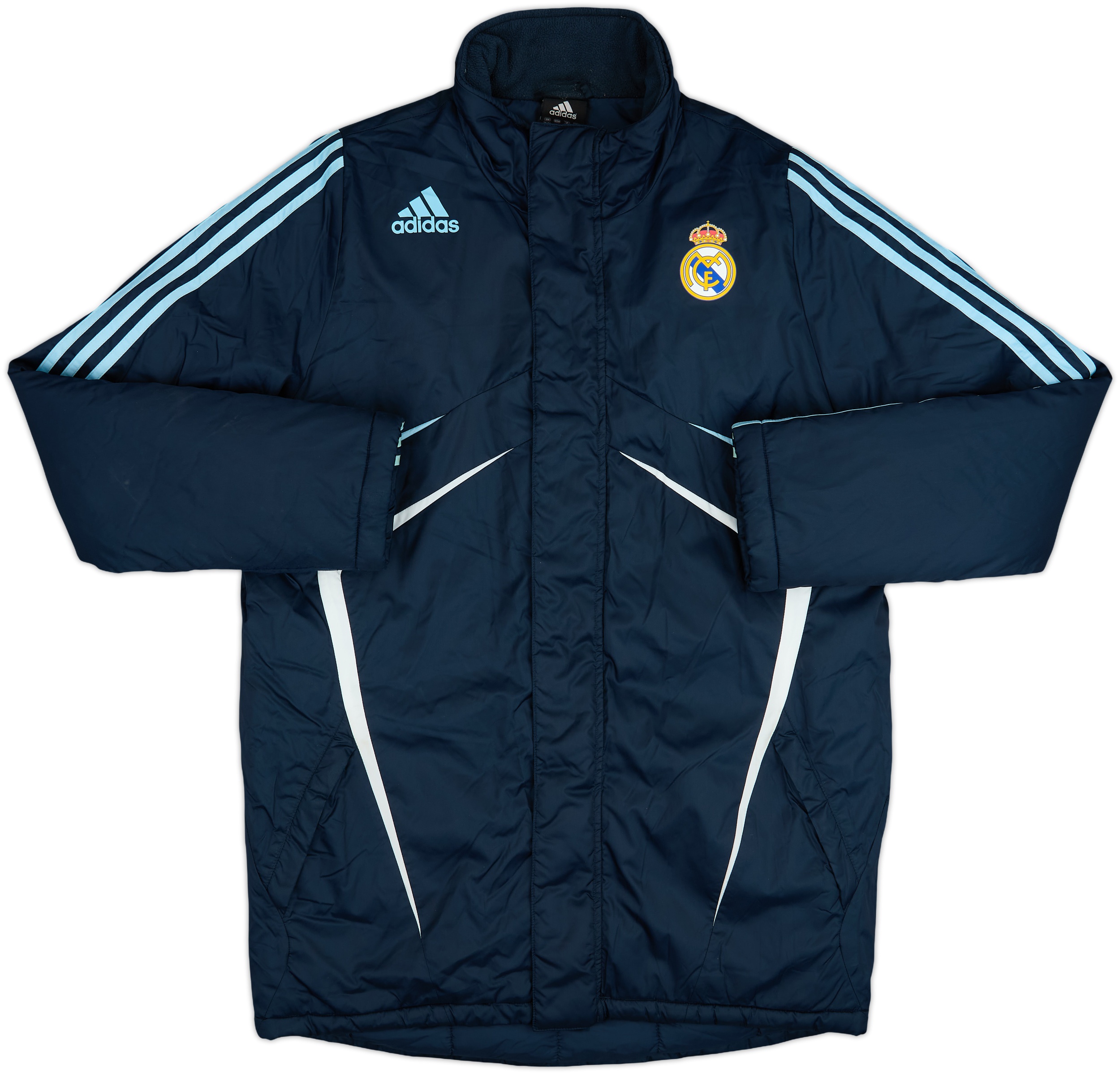 2007-08 Real Madrid adidas Padded Bench Coat - 8/10 - (M)