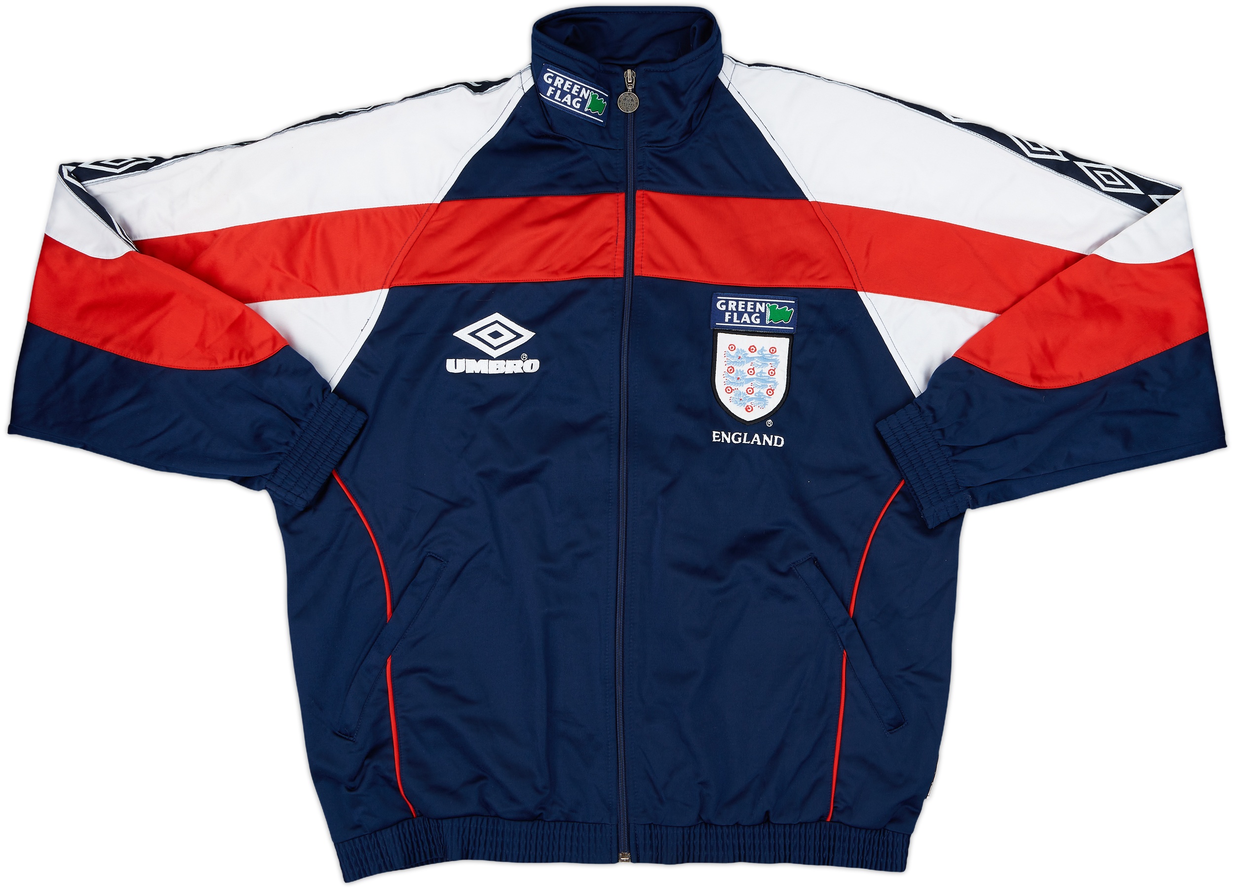 1998-99 England Umbro Track Jacket - 8/10 - (L) 1998-99 England Umbro Track Jacket - 8/10 - (L)