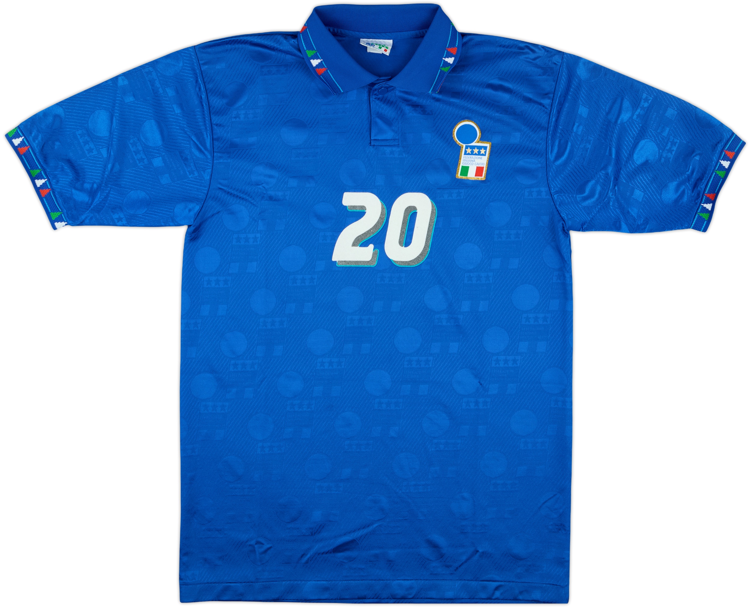 1994 Italy Home Shirt #20 - 9/10 - (L)