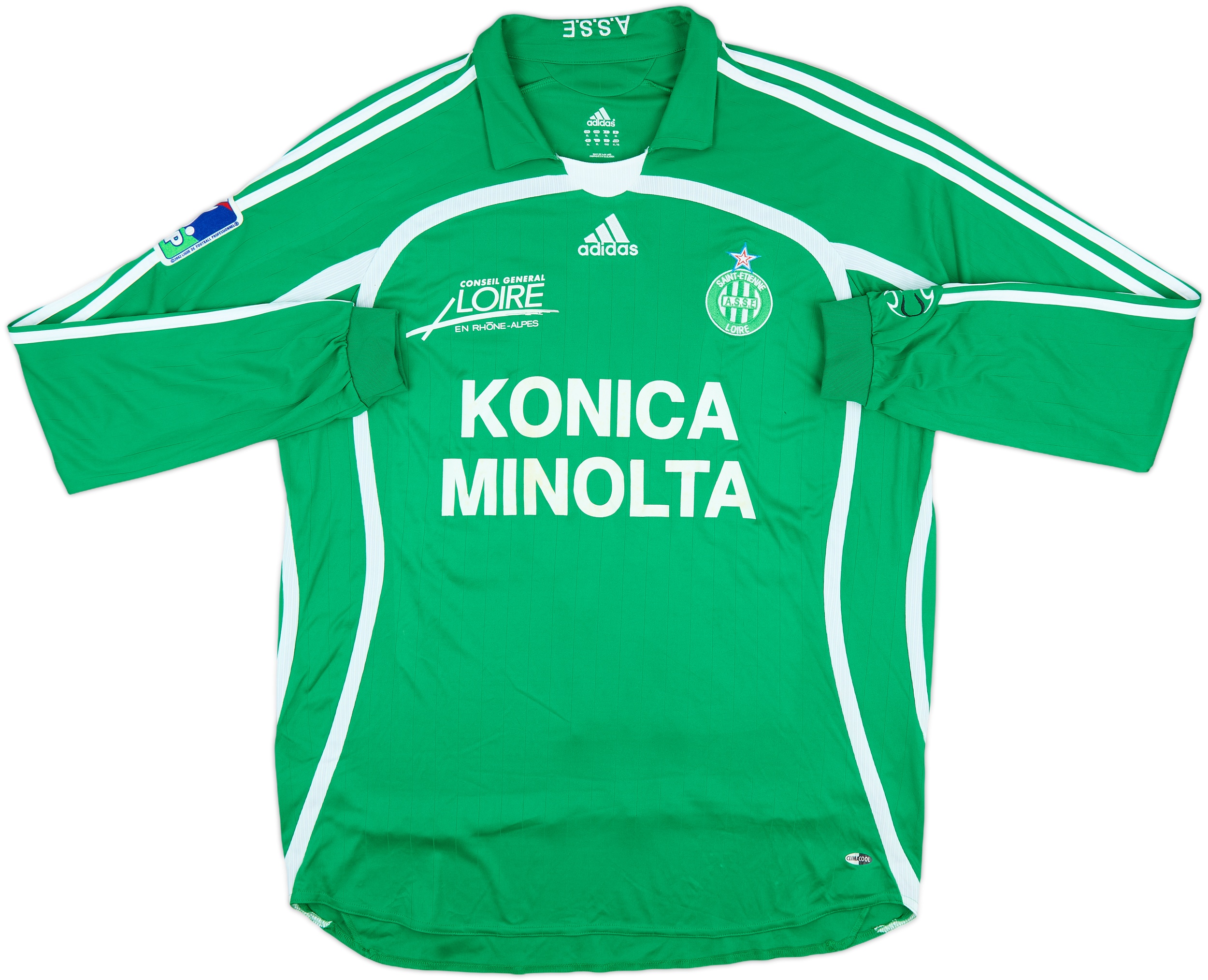 2006-07 Saint Etienne Match Issue Home L/S Shirt Feindouno #14 2006-07 Saint Etienne Match Issue Home L/S Shirt Feindouno #14