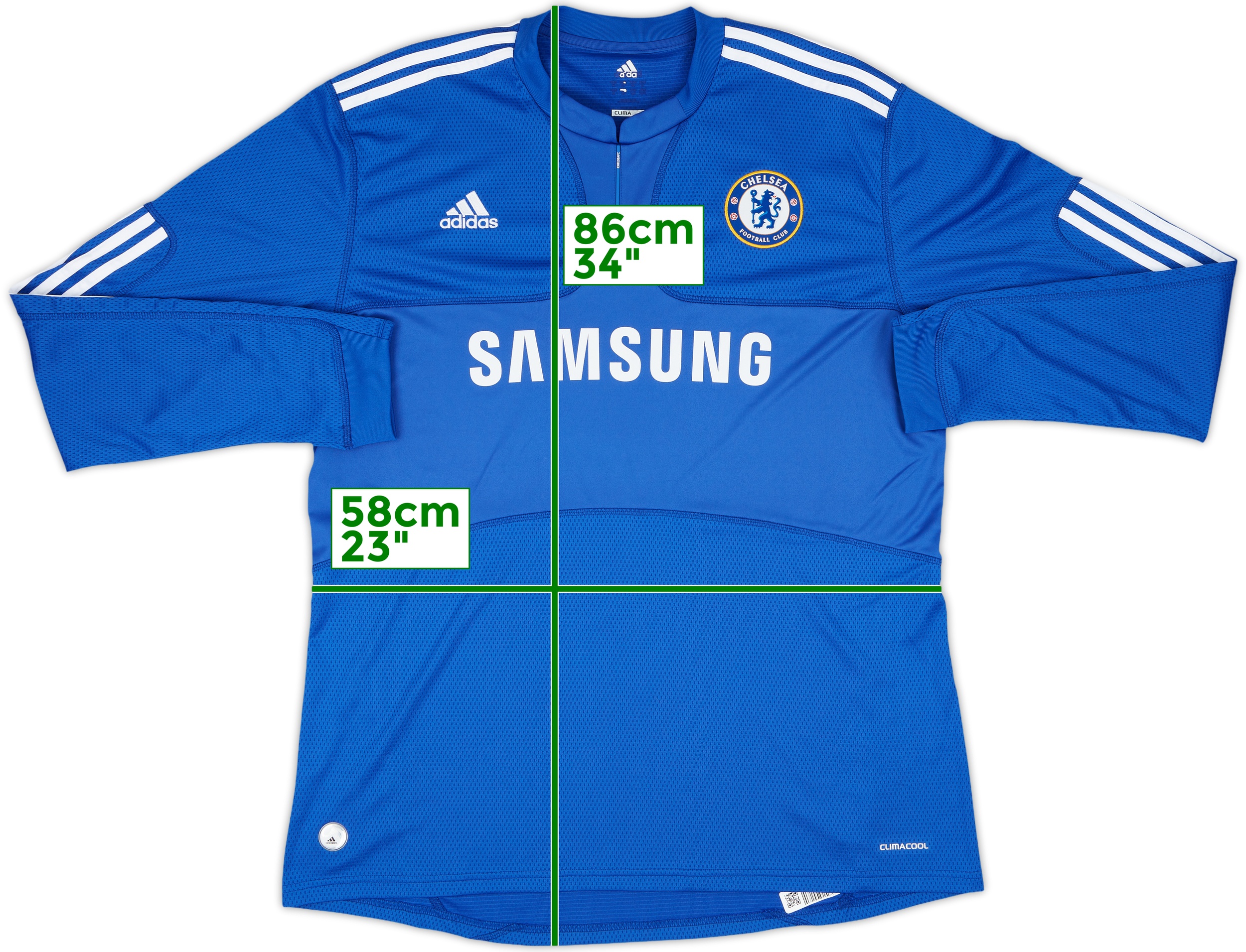 2009-10 Chelsea Home L/S Shirt Drogba #11 - 9/10 - (XL)