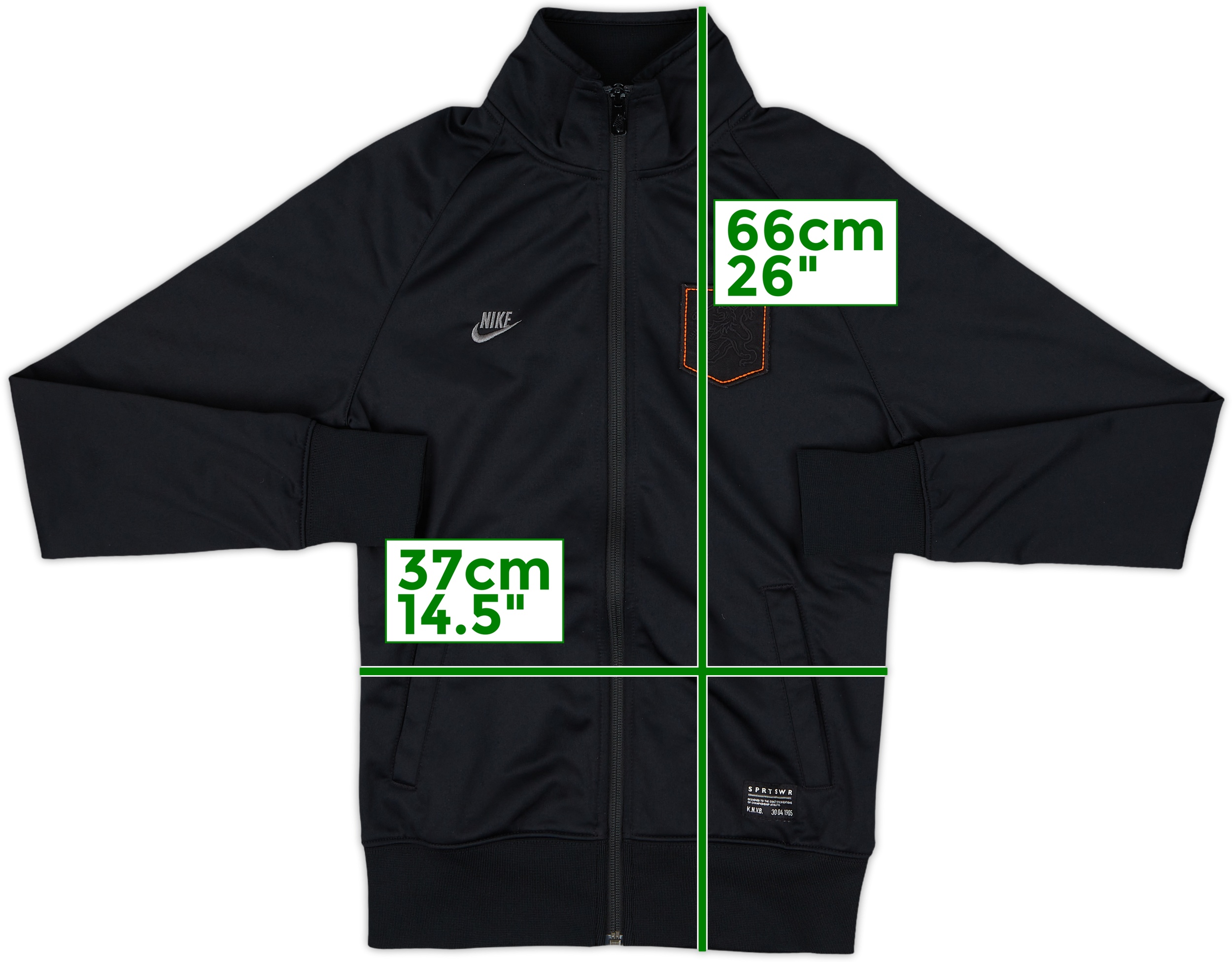 半額sale - タイムセールをお見逃しなく 2012-13 (XS) - 8/10 - Jacket Track Nike Netherlands ジャケット・アウター